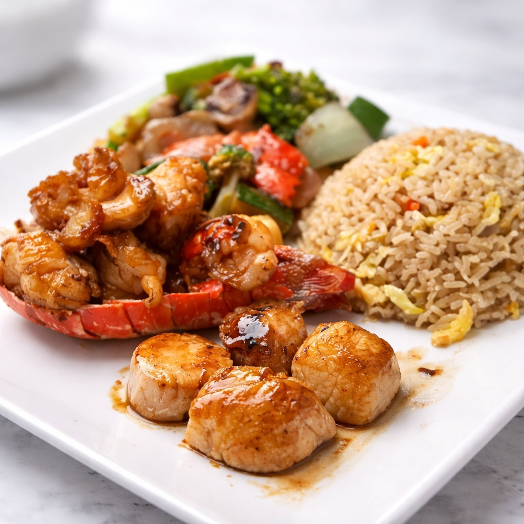 Hibachi Scallop & Lobster