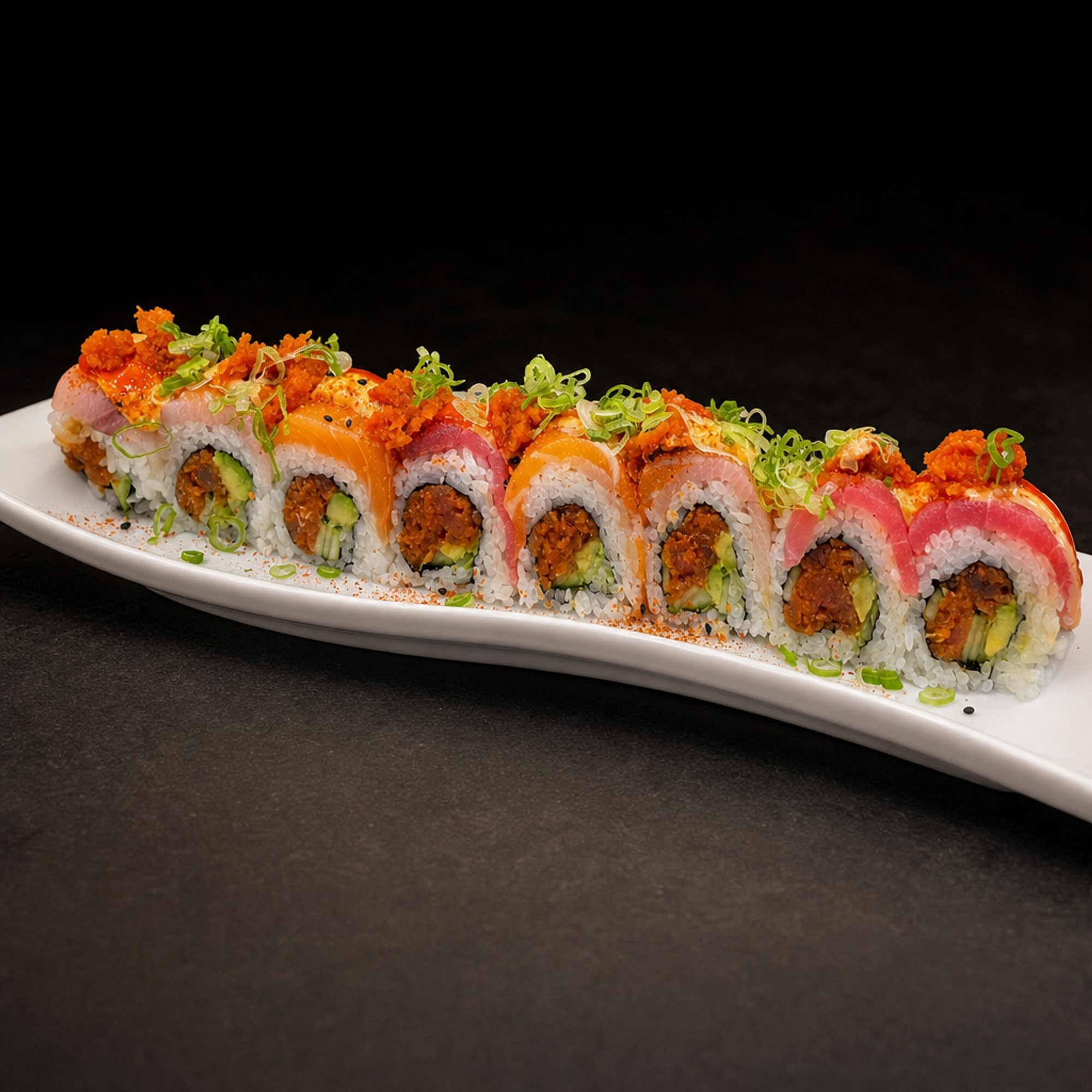 Spicy Rainbow Roll (8pc)