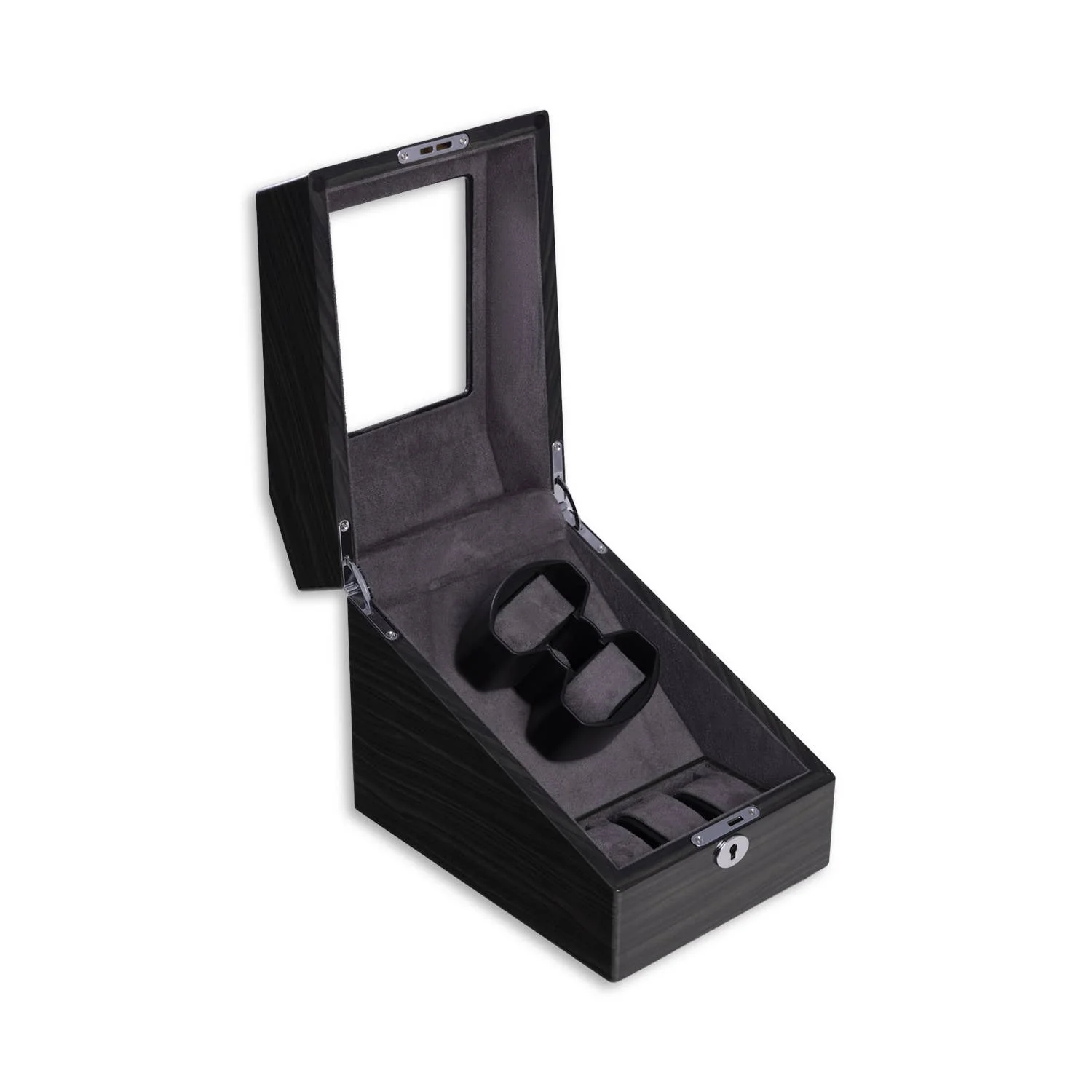 Bey-Berk Two Watch Winder with Storage