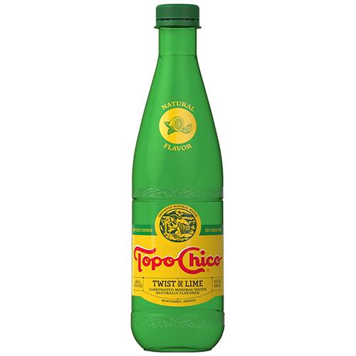 Topo Chico Mineral Water Twist Of Lime Plastic Bottle 15.5oz