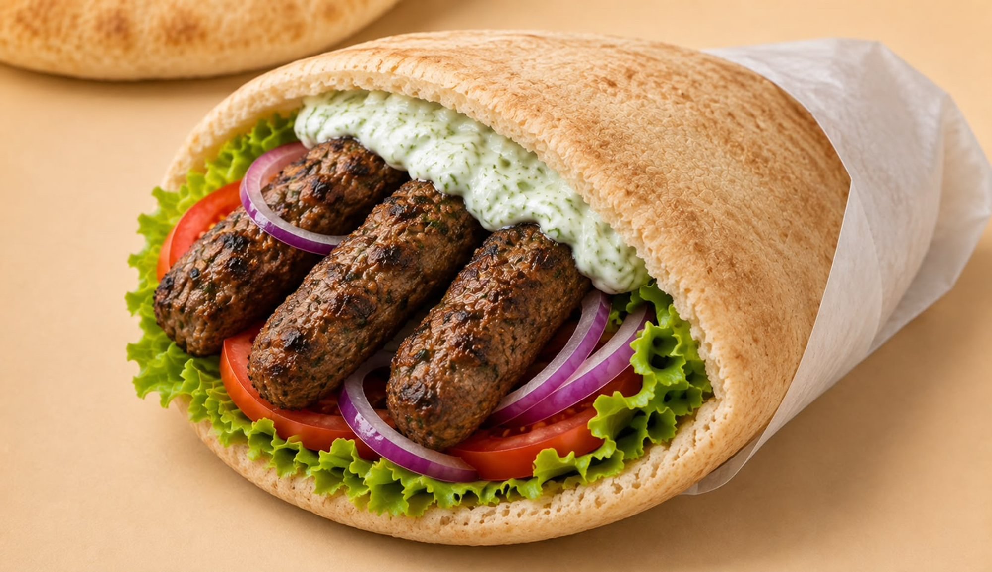 Kofta Gyro Sandwich
