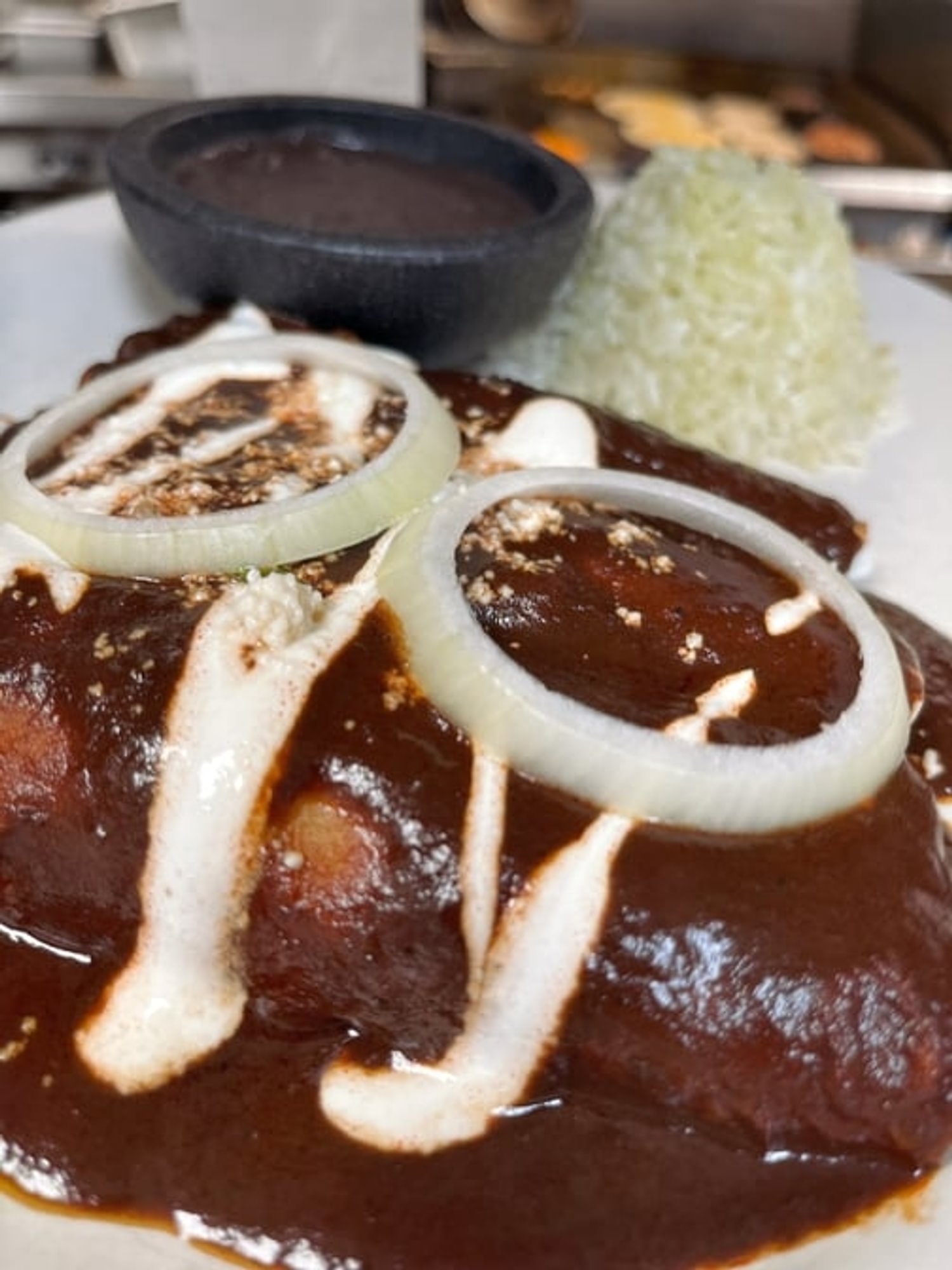 Enchiladas Mole Lunch