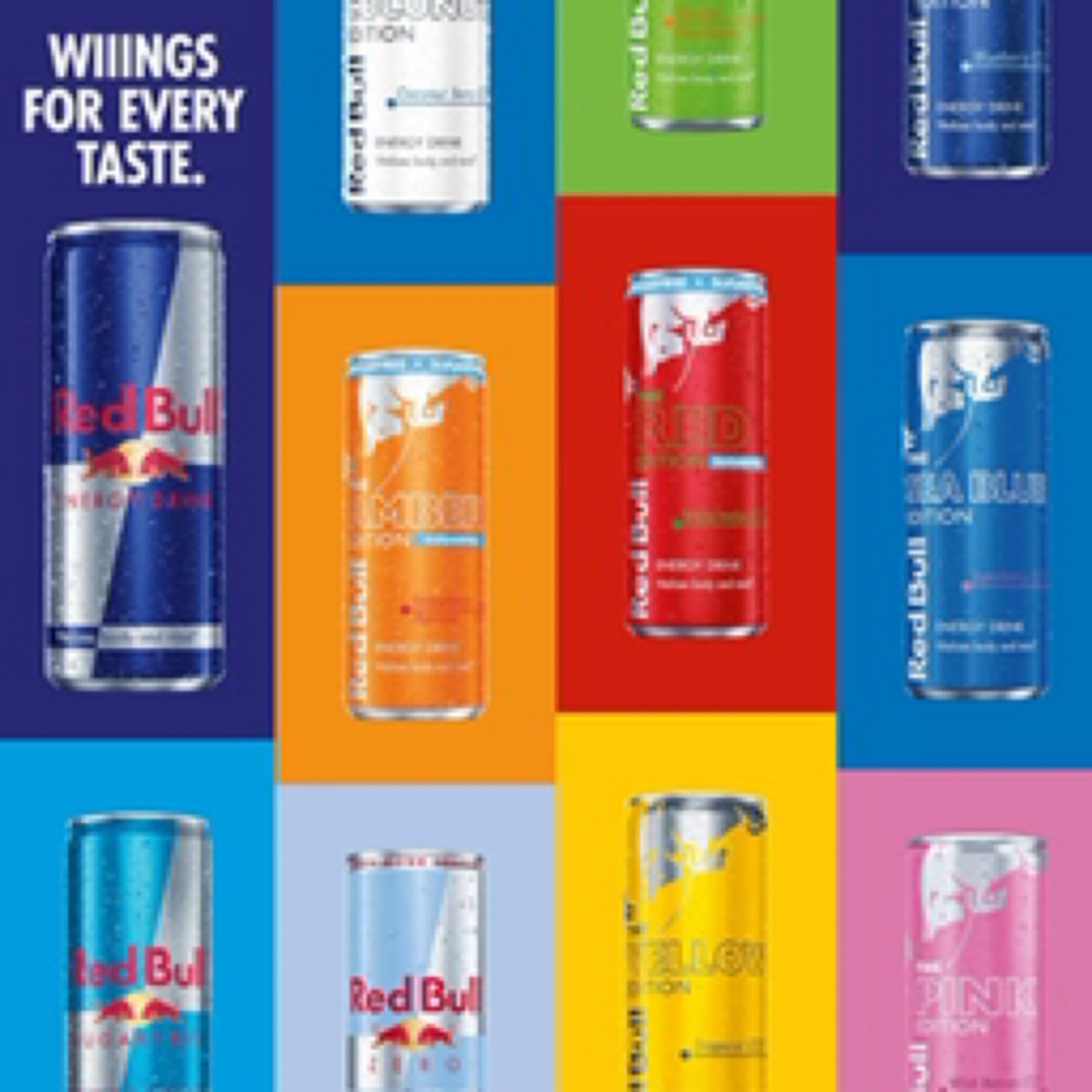 Flavored Red Bull 12 oz.