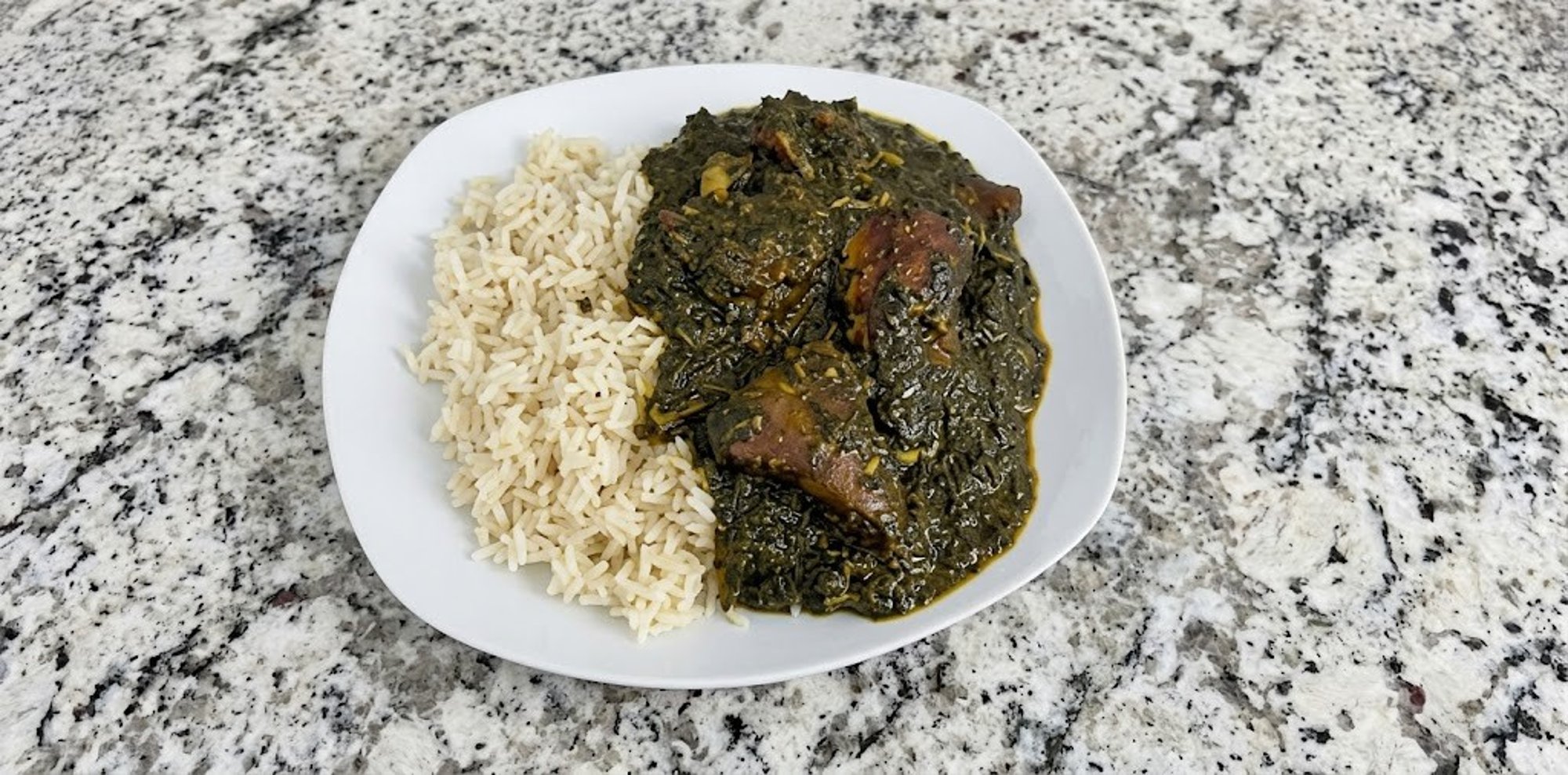 Palava Sauce with Rice