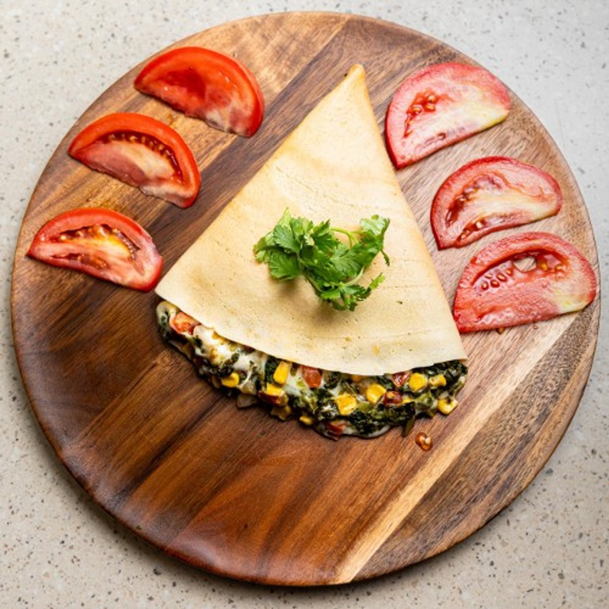 De Luxe Vegetarian Crepe