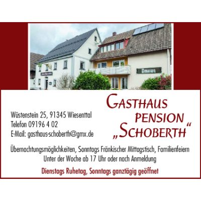 Logo von Gasthaus Pension Schoberth Inh. Hubert Riedel