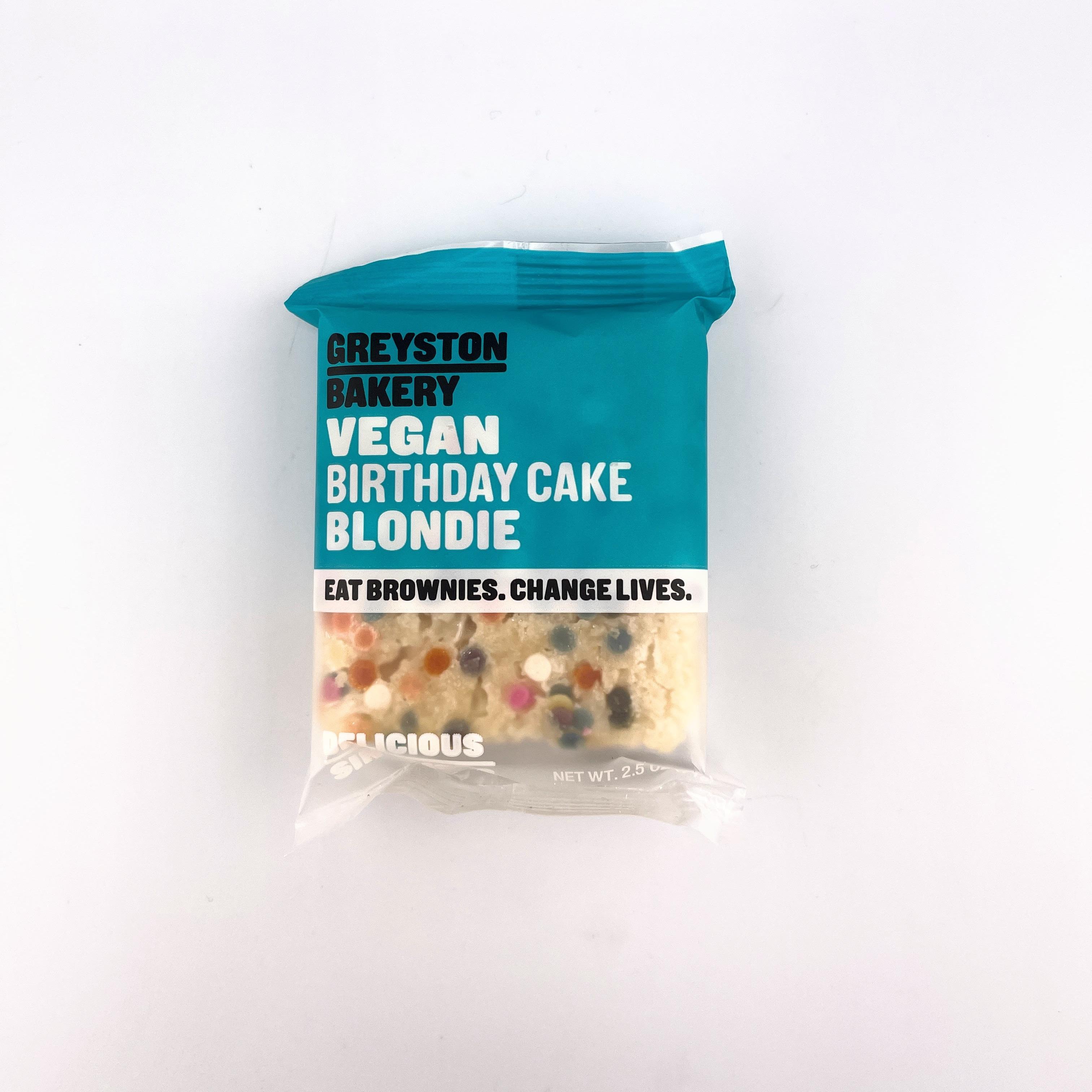 Greyston Vegan Birthday Cake Blondie