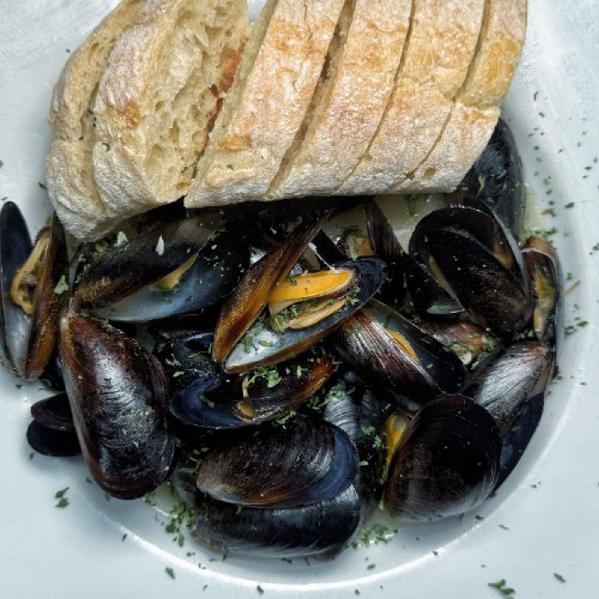 White Wine Mussels