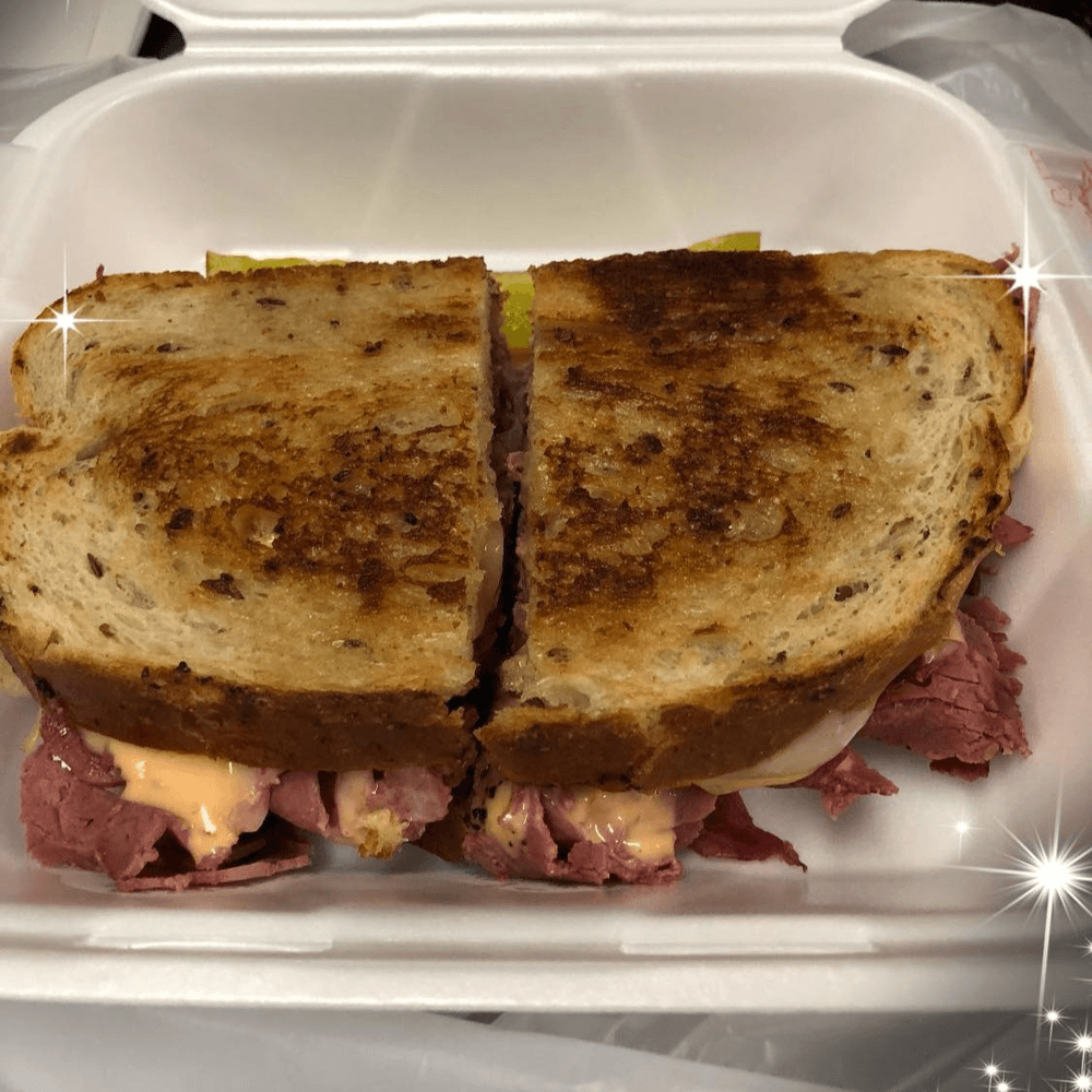 Reuben on Rye Sandwich