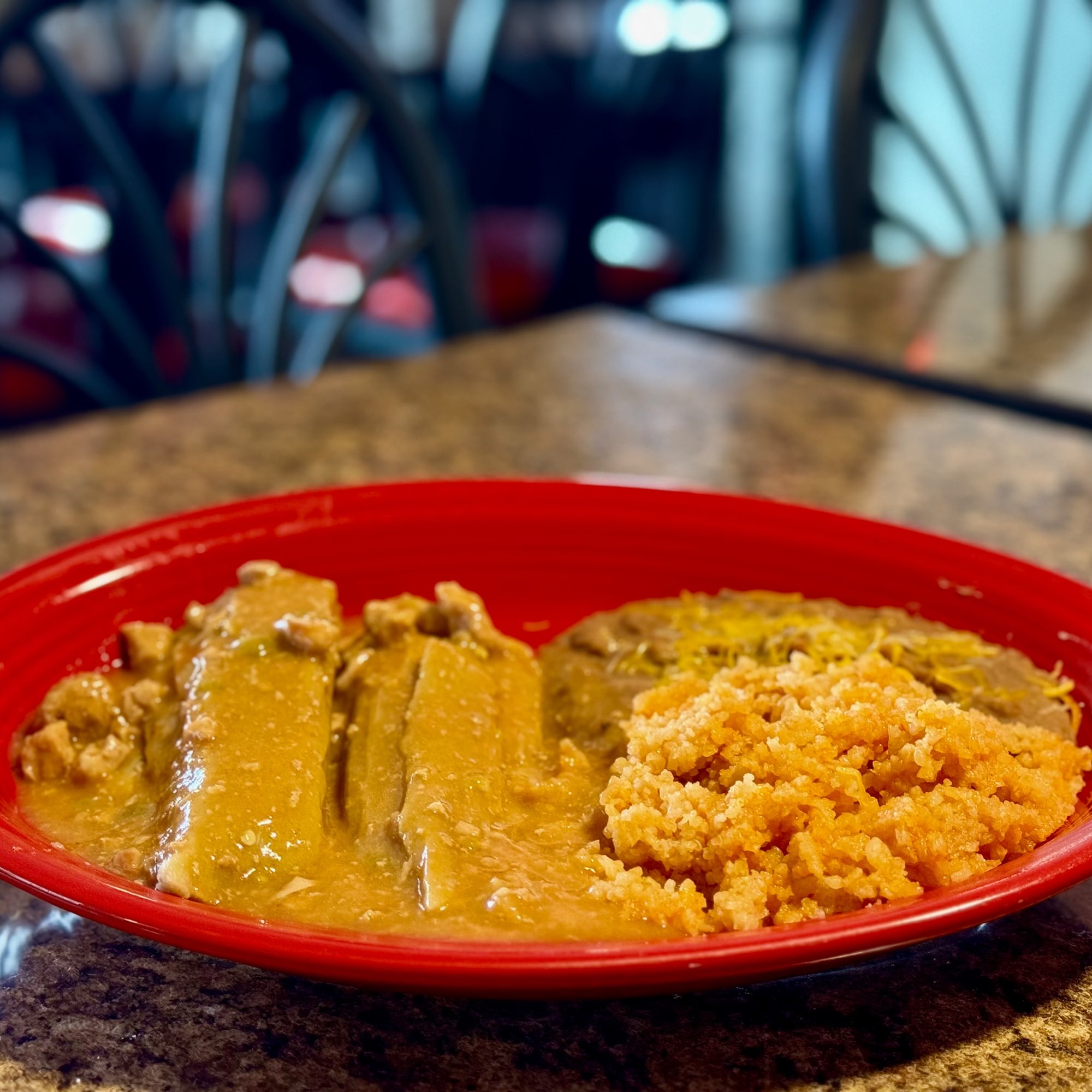Smothered Tamale Plate