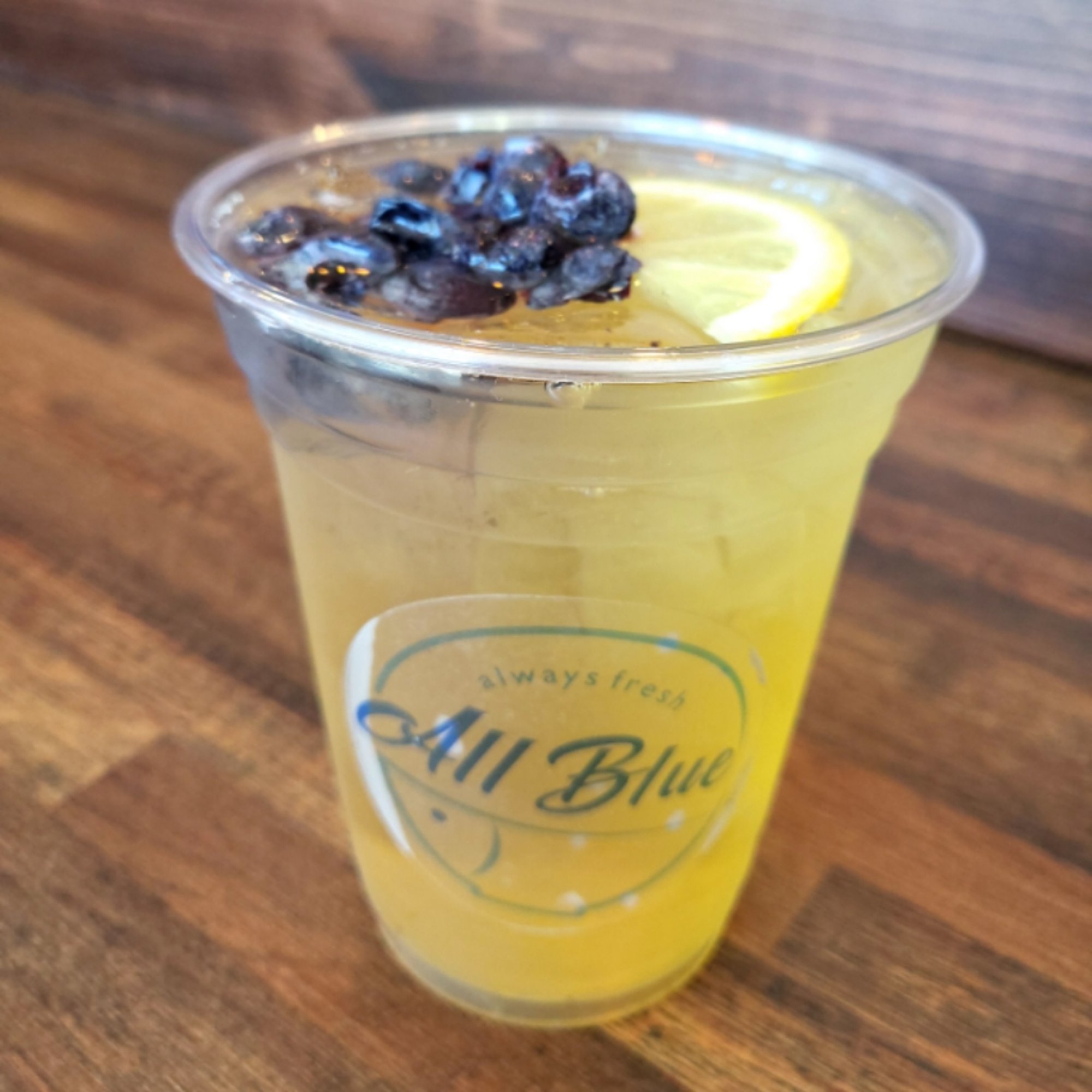 Blueberry lemon ice green tea