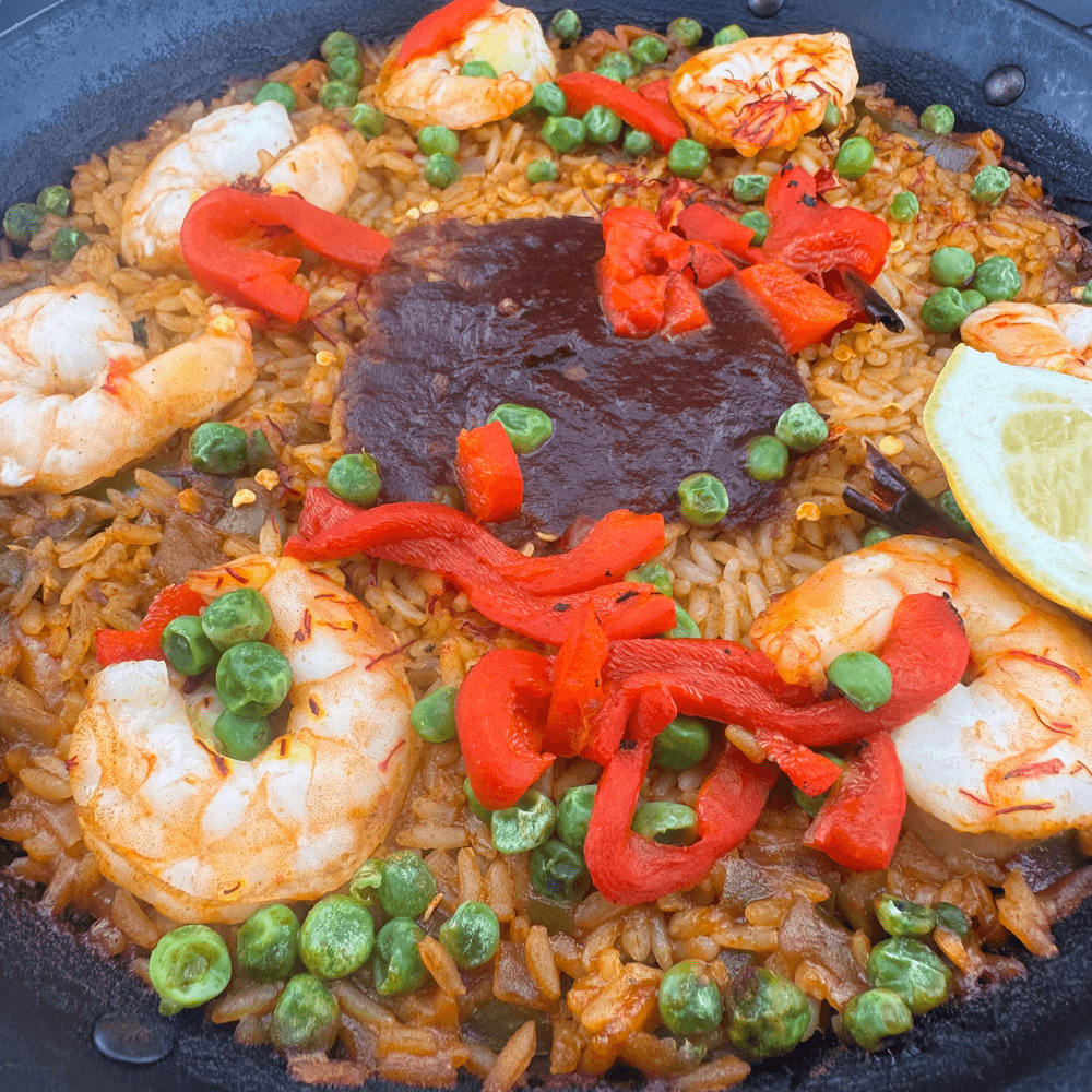 Spicy Shrimp Paella (Paella Diablo)