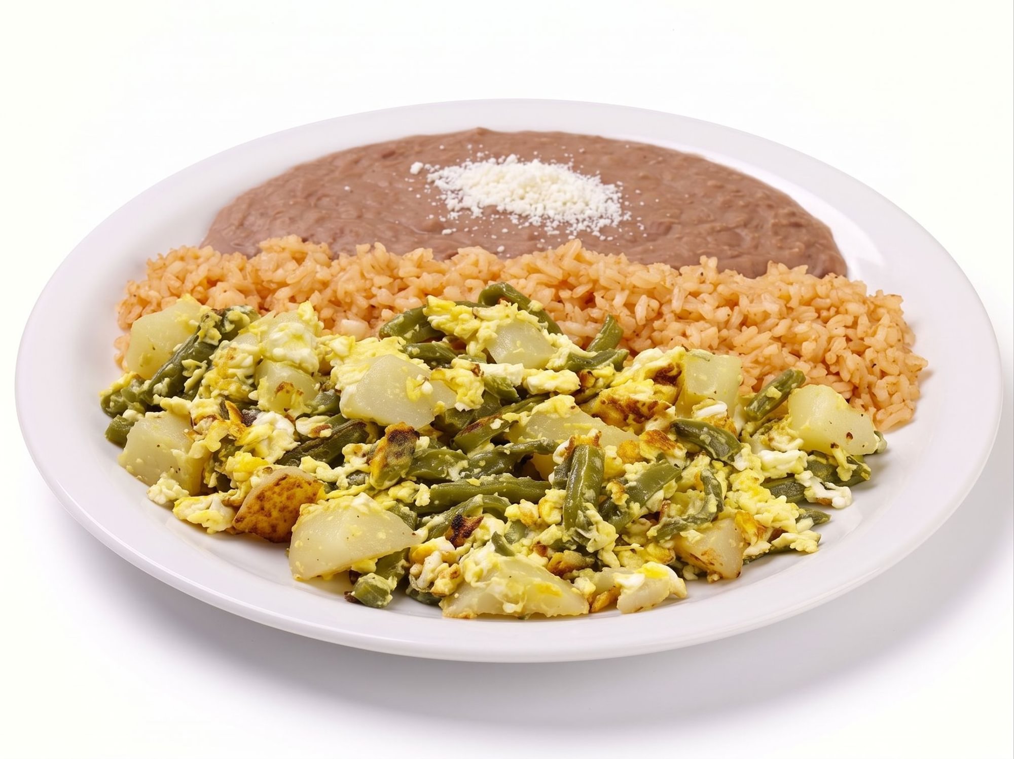 Huevo con Nopales y Papa