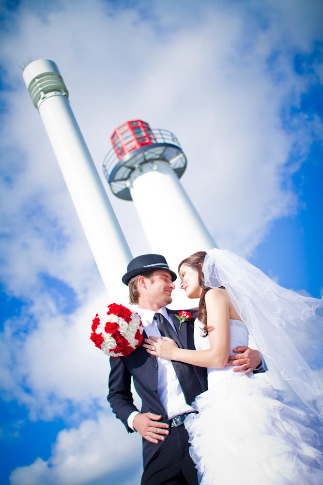 Long Beach Light house Wedding photos