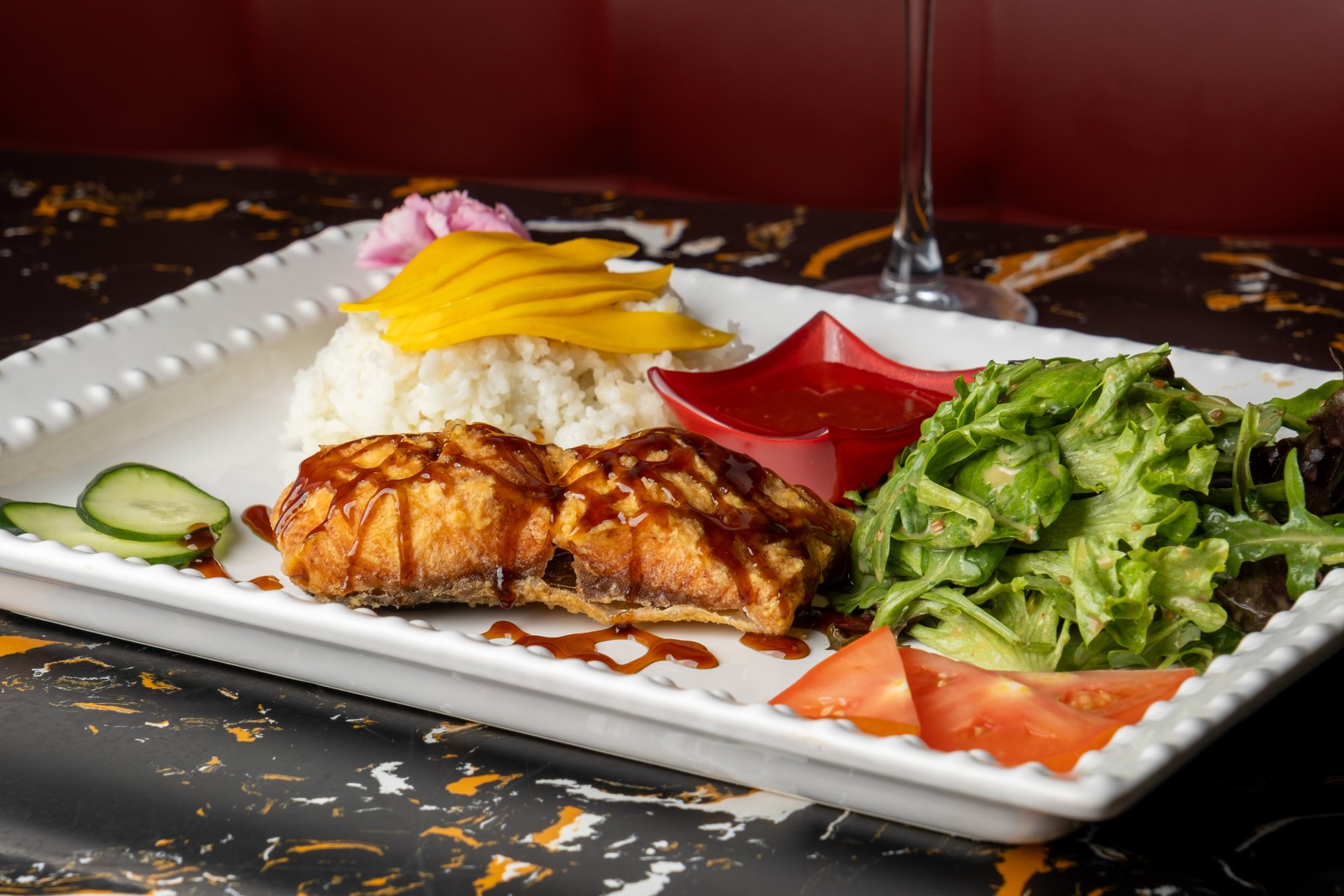 Teriyaki Salmon & Steamed Rice