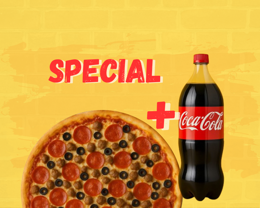 3 Toppings + 2L Special