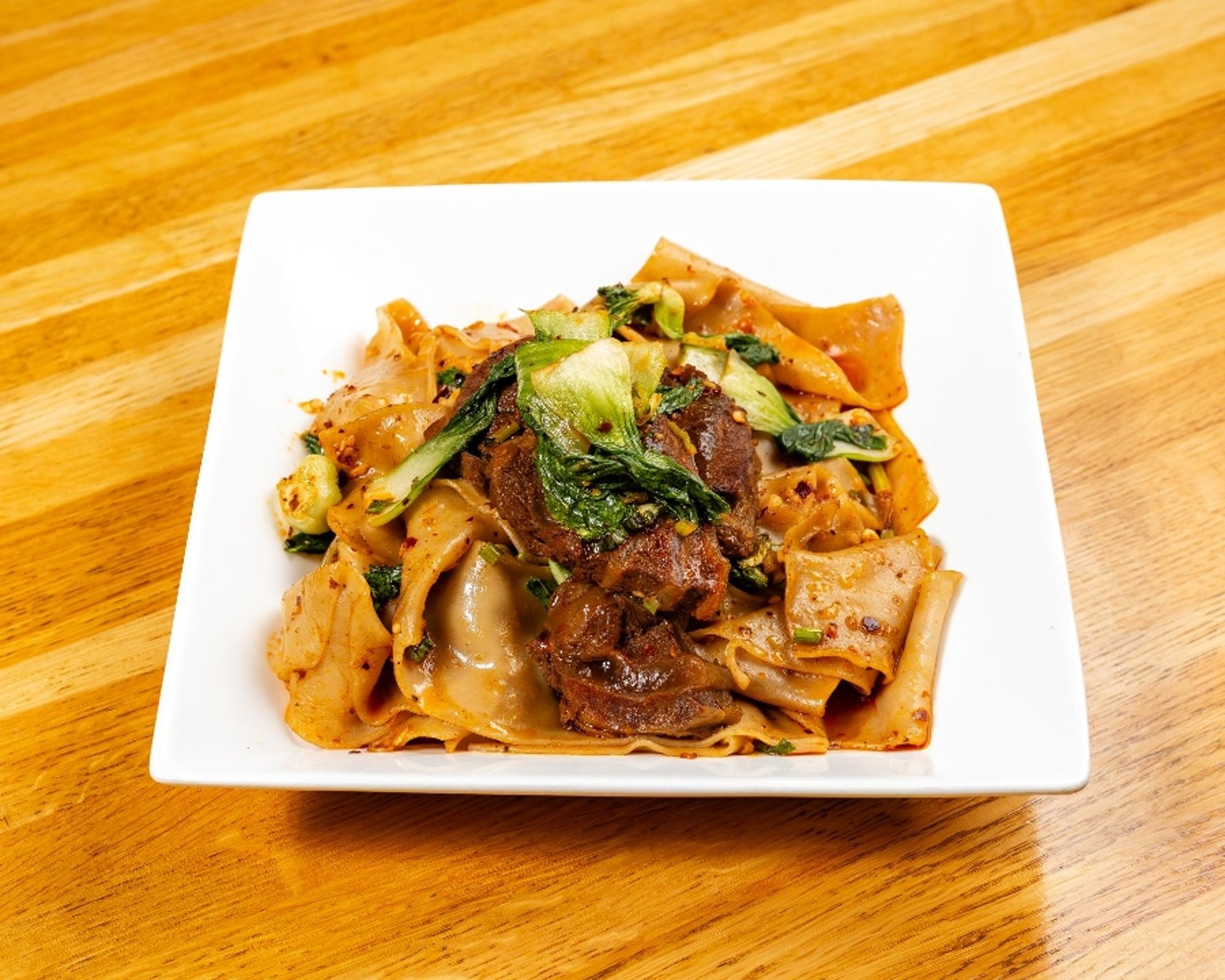 Spicy Beef Hand-Ripped Noodles (Not GF)