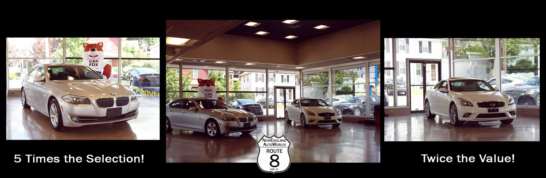 New England Auto World 5 times the Selection, Twice the Value!