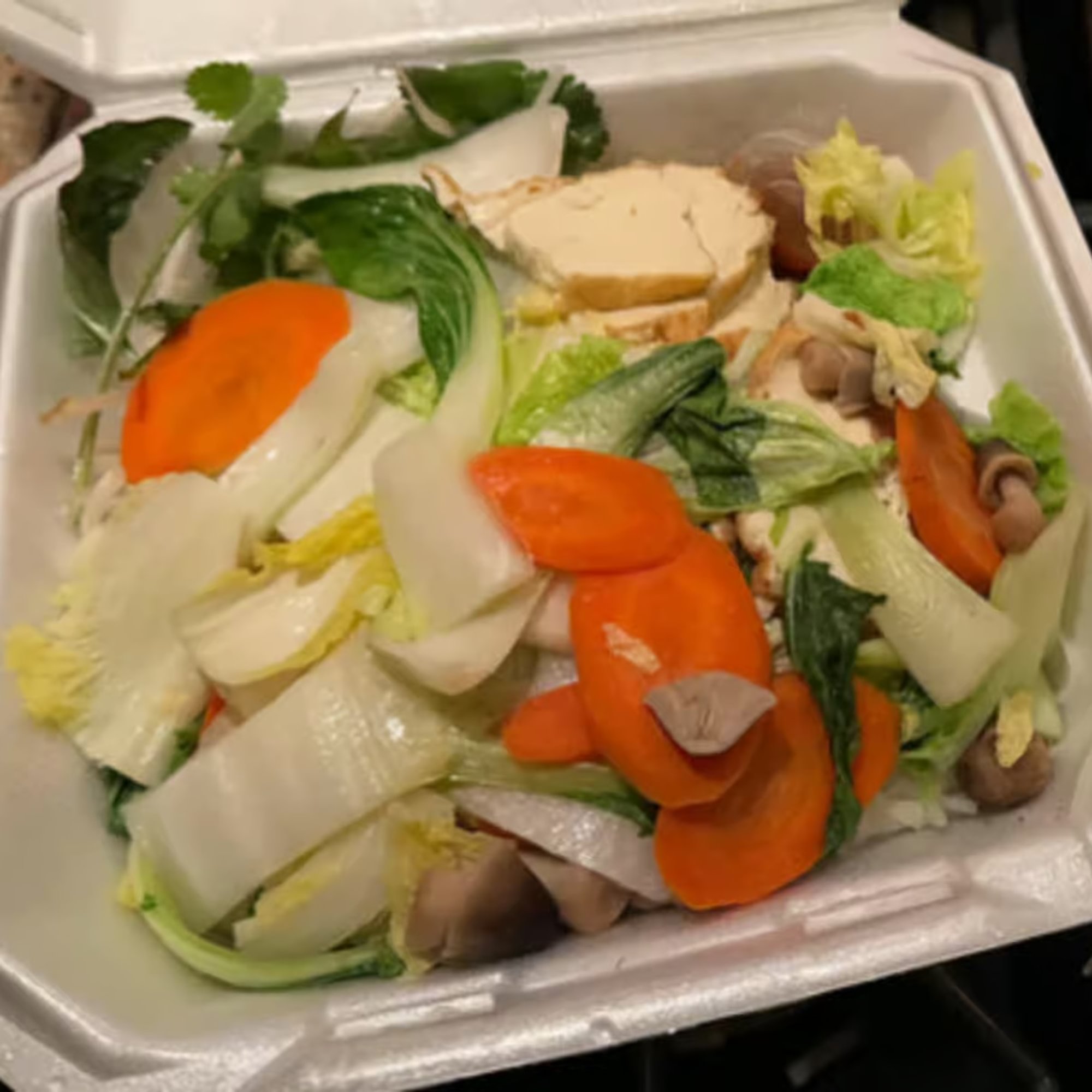 89. Hủ Tiếu Chay - Soup w/ Rice Noodles & Tofu