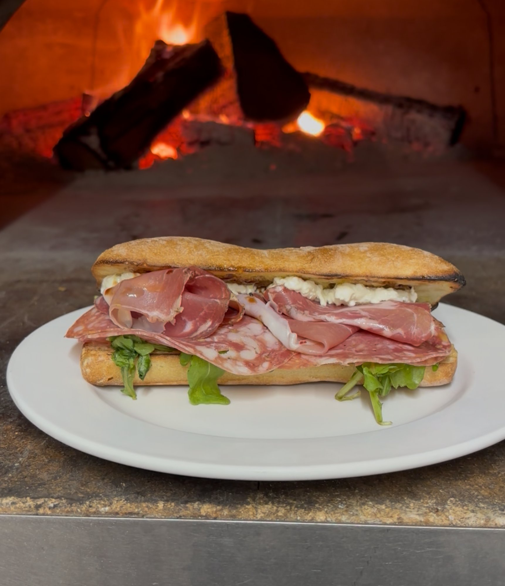 Focaccia con Carne (Italian Cold Cuts)