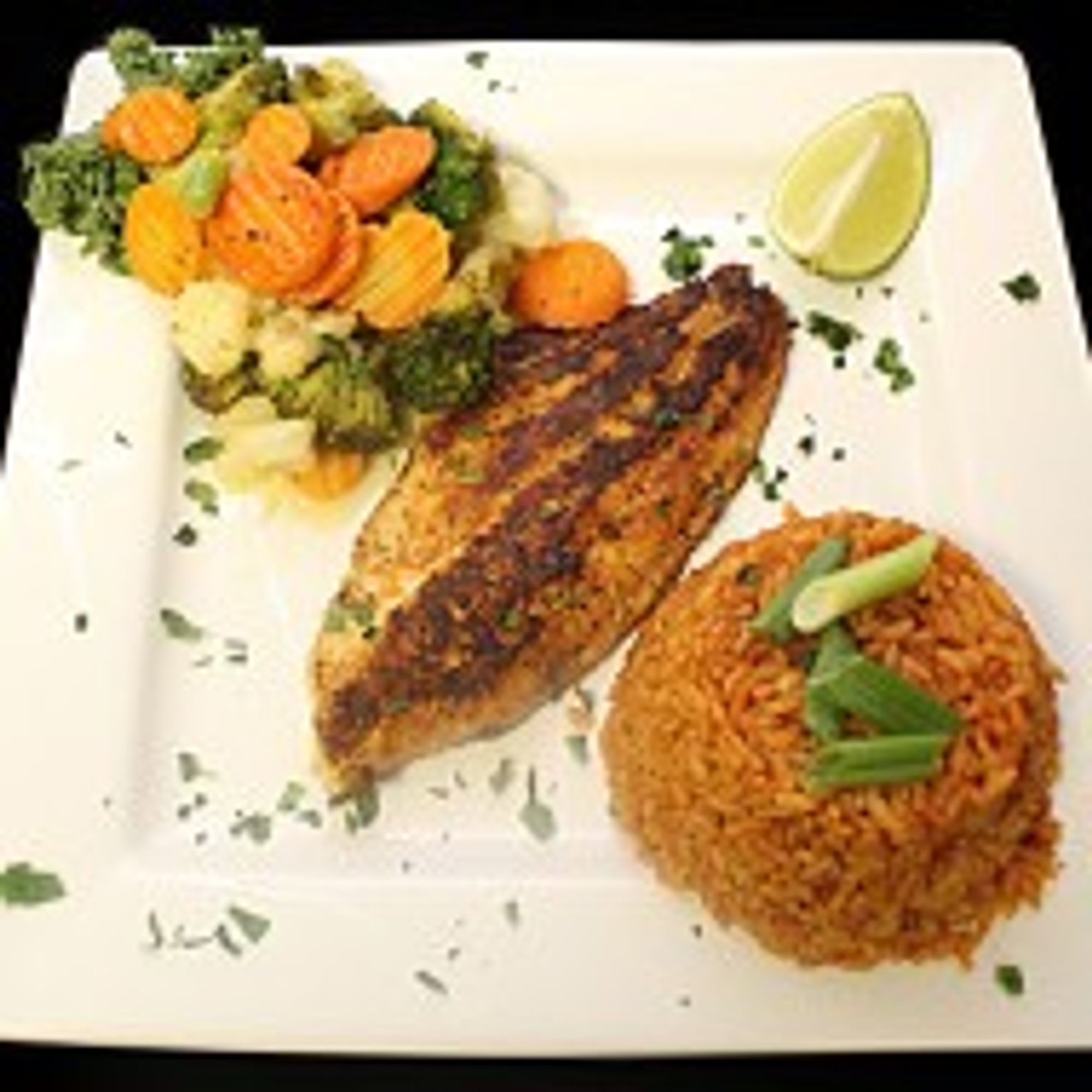 Blackened Seafood Plate