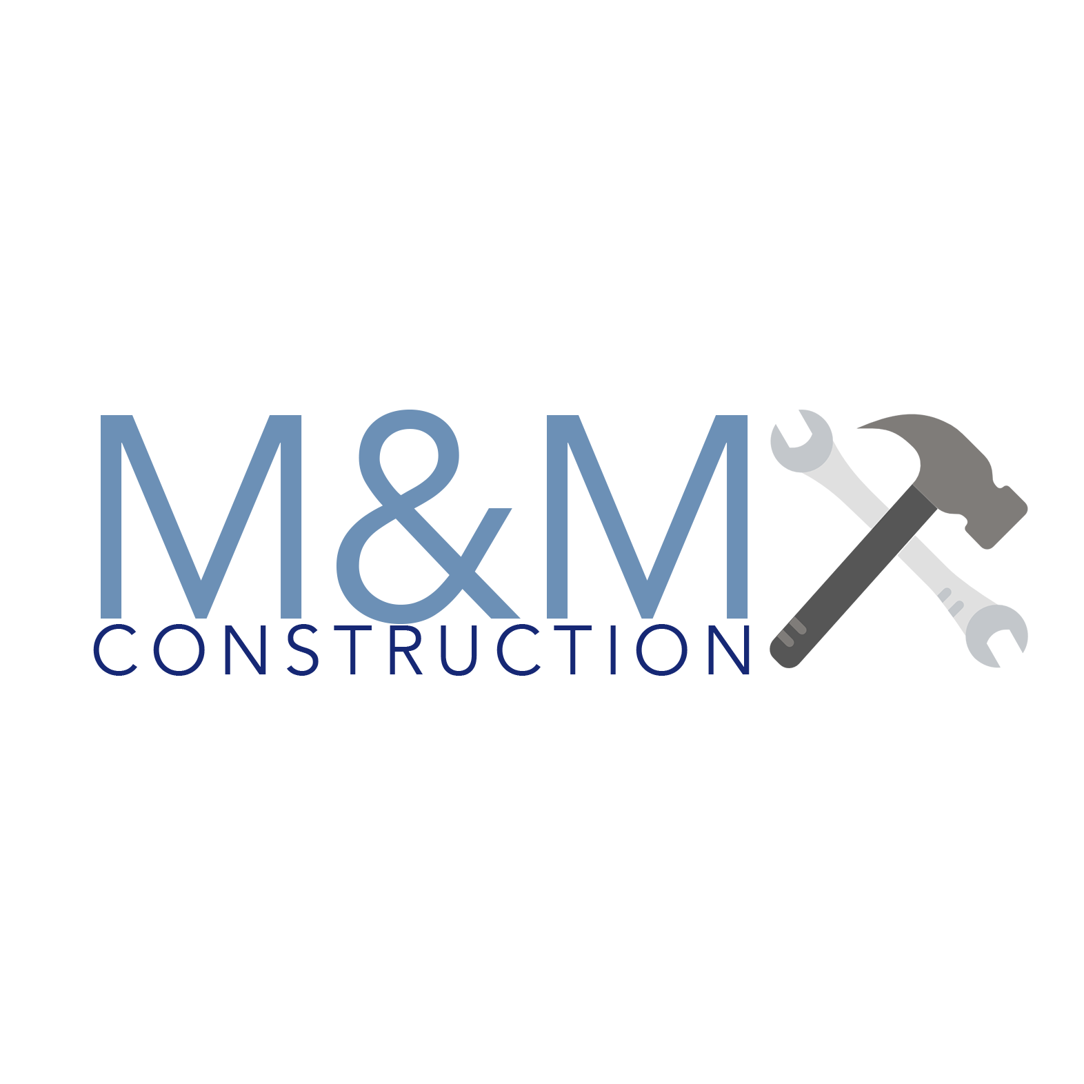 M &amp; M Construction Logo