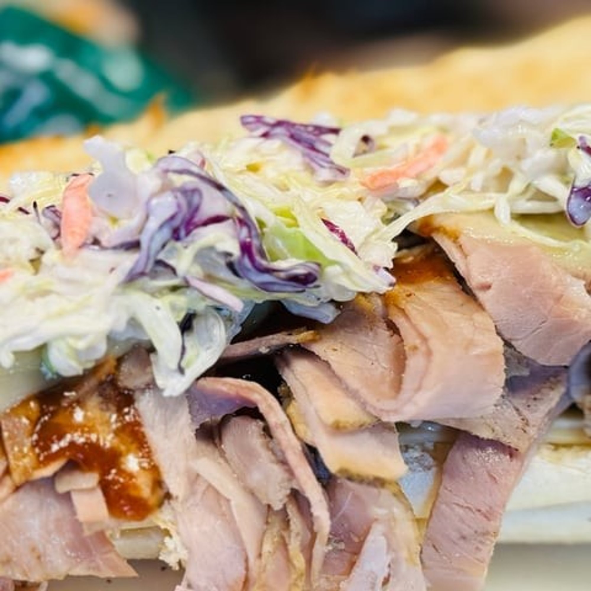 Cuban American Pulled Deli Pork Sandwich