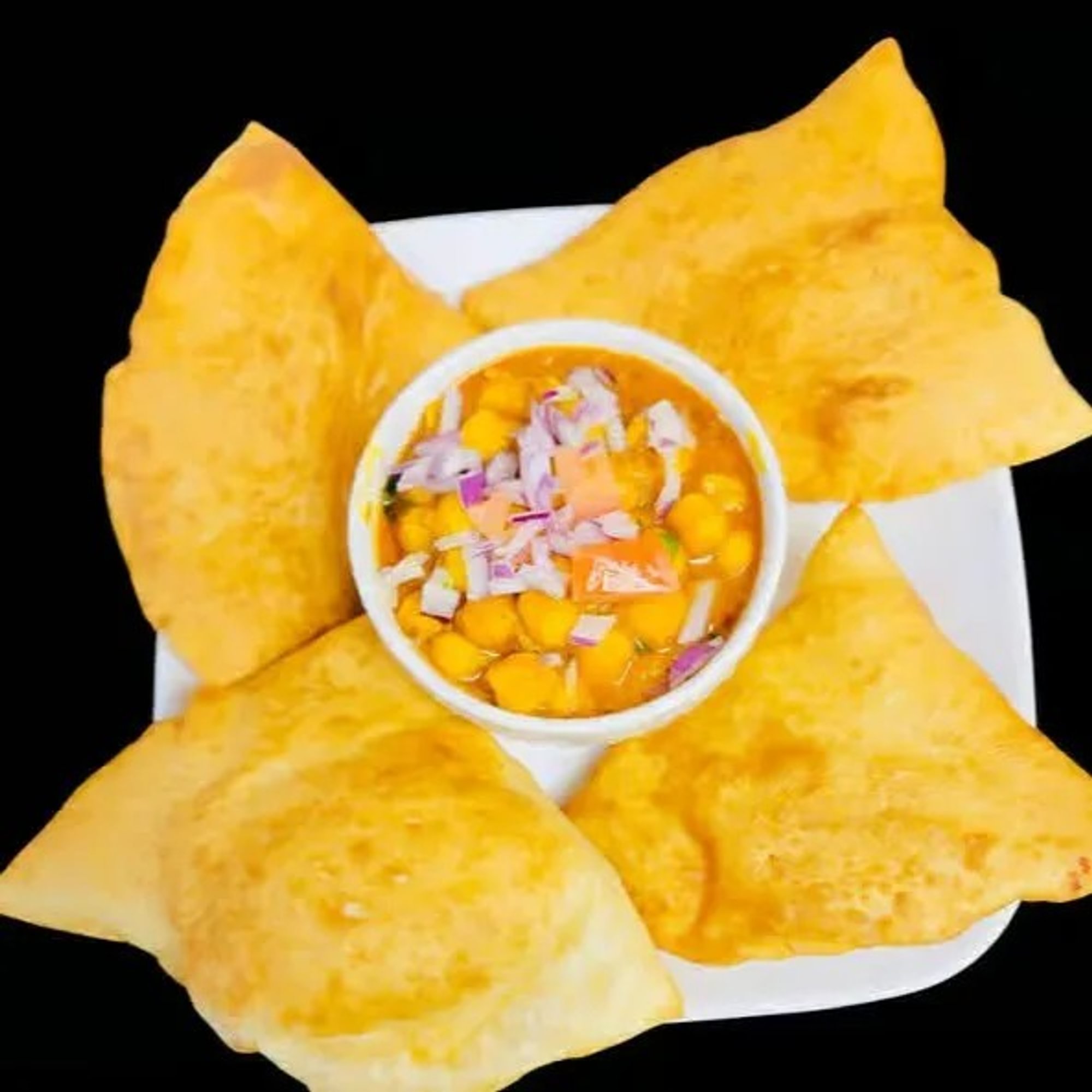 Chole Batura with Curry