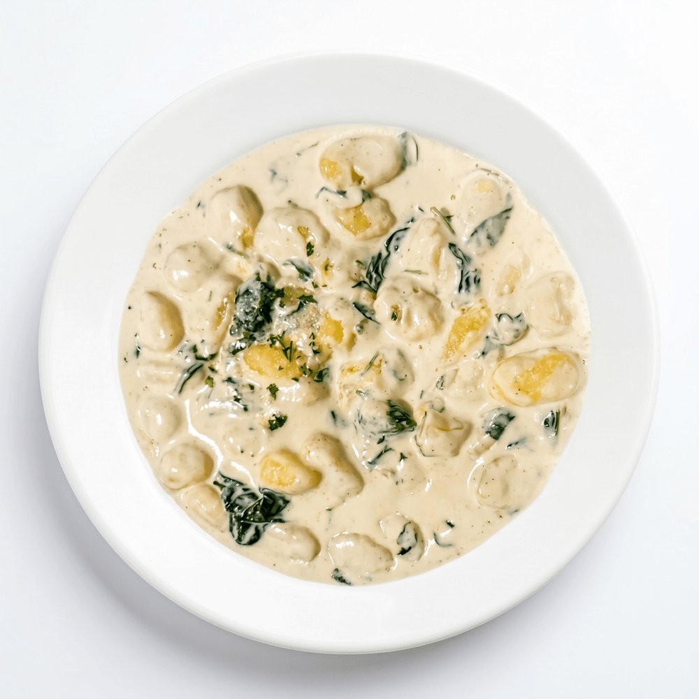 Gnocchi al Formaggi e Spinaci