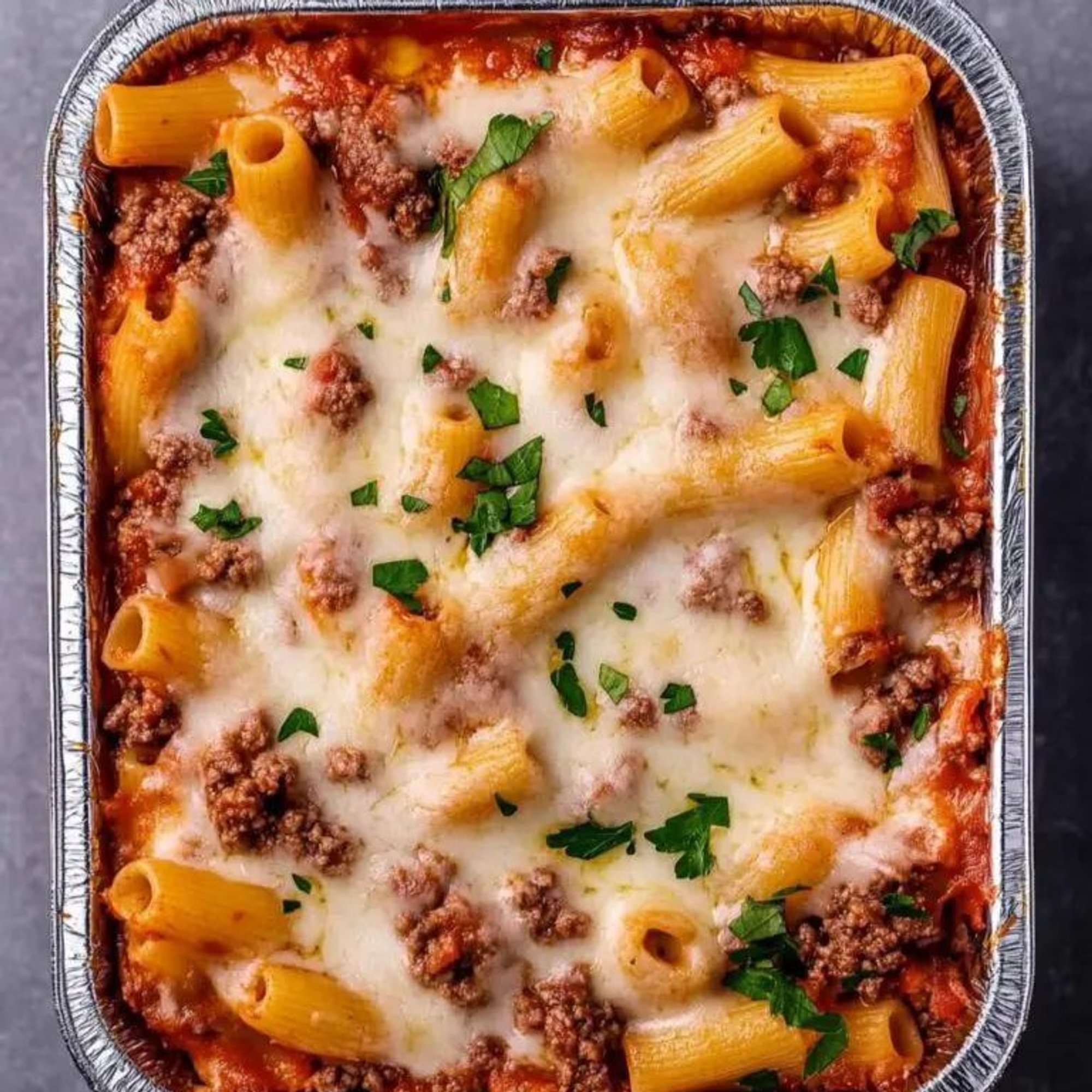 Rigatoni Bolognese (Meat Sauce) 1/2 Tray or Full Tray
