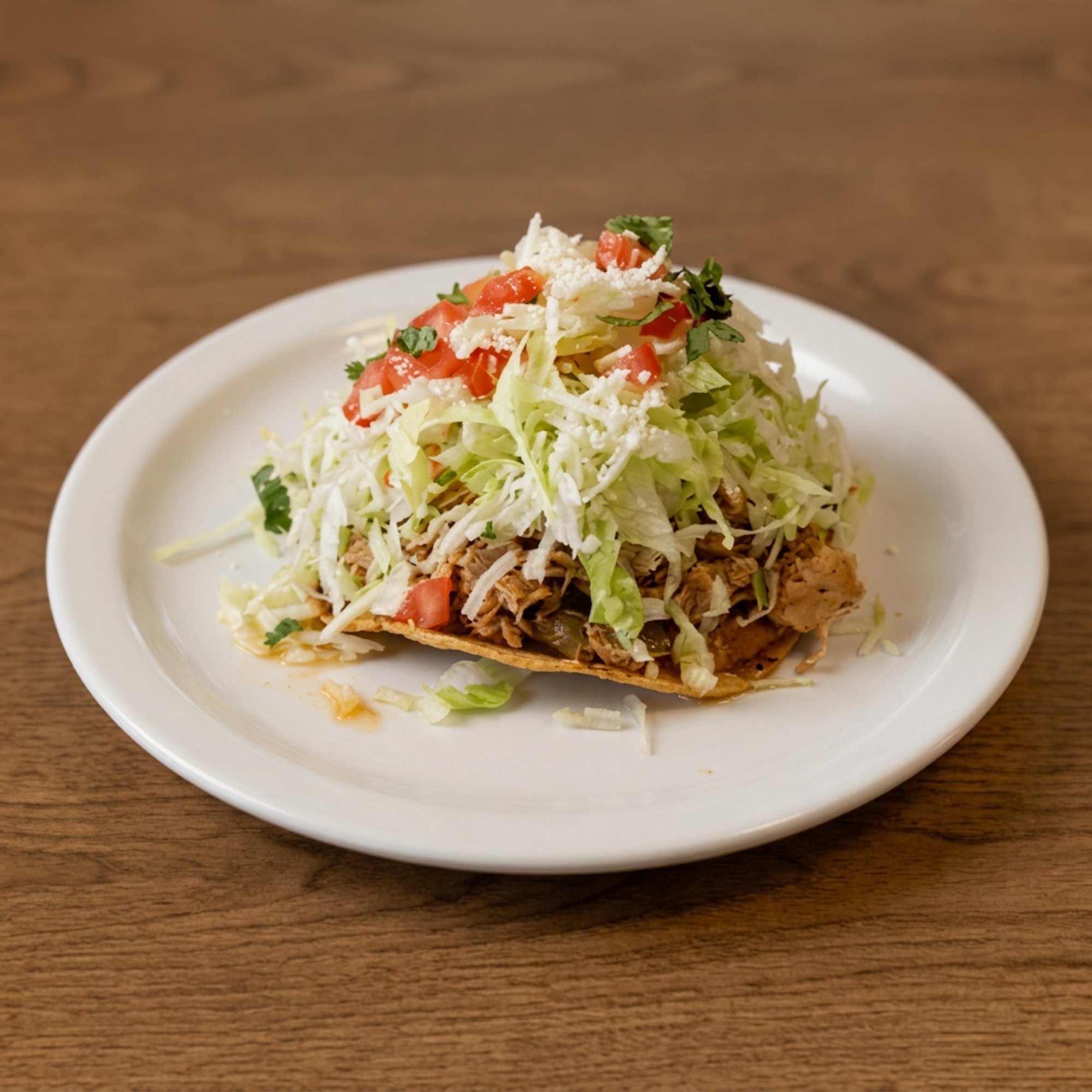 Tostada with Meat