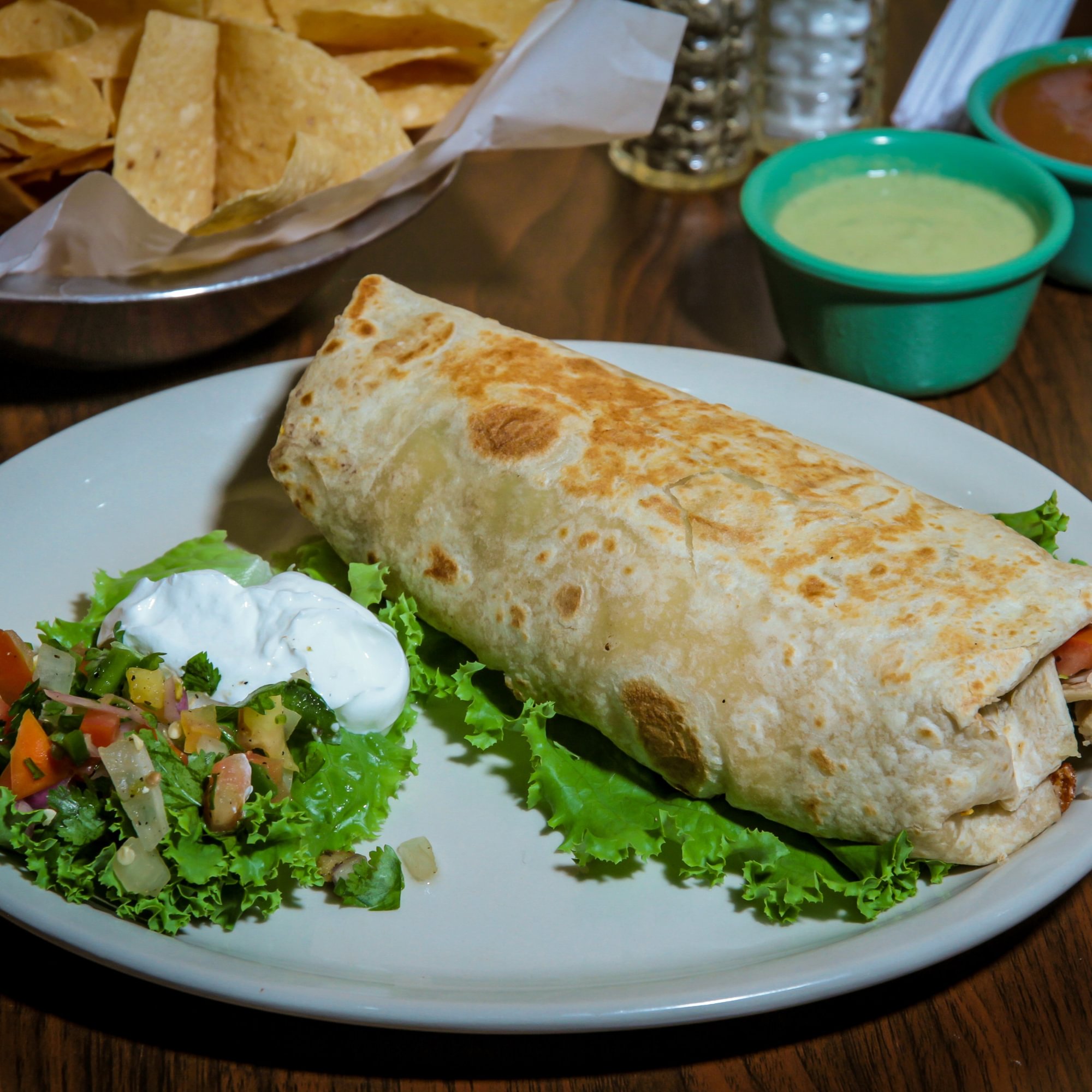 Burrito Al Pastor Plate