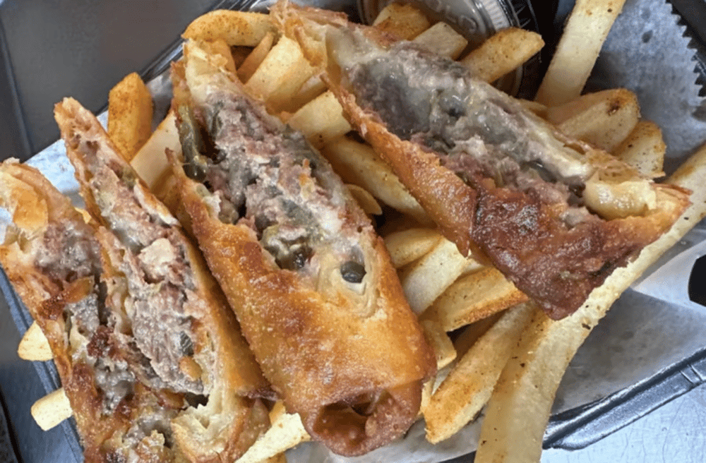 Steak Philly Egg Rolls
