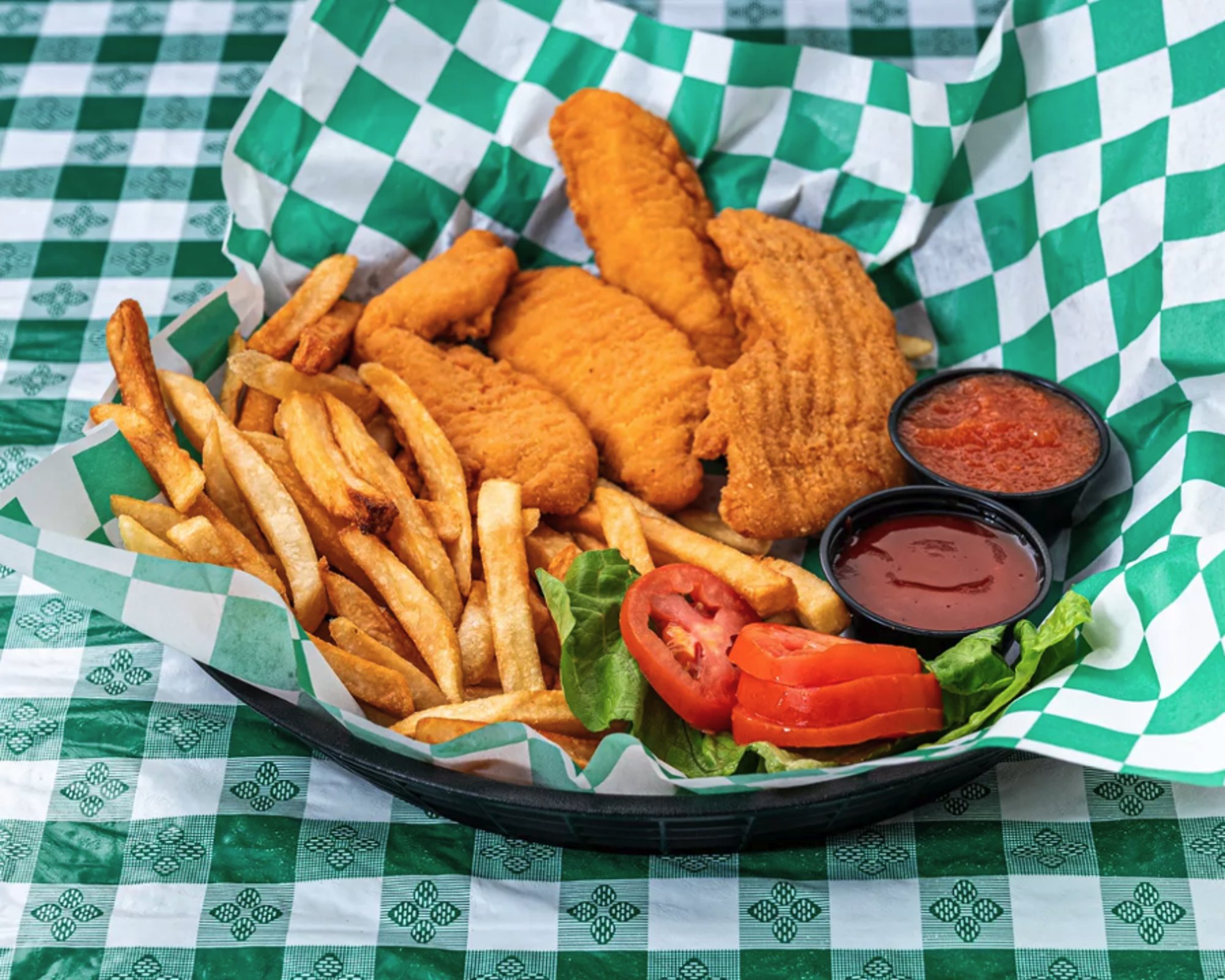 4 Pieces Crispy Chicken Finger Platter