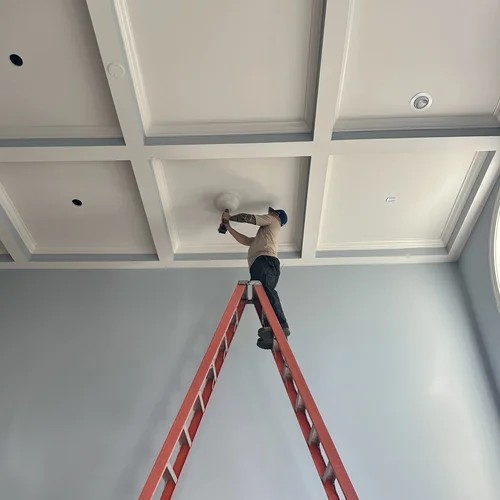 Installation of sleek, state of the art recessed lighting
