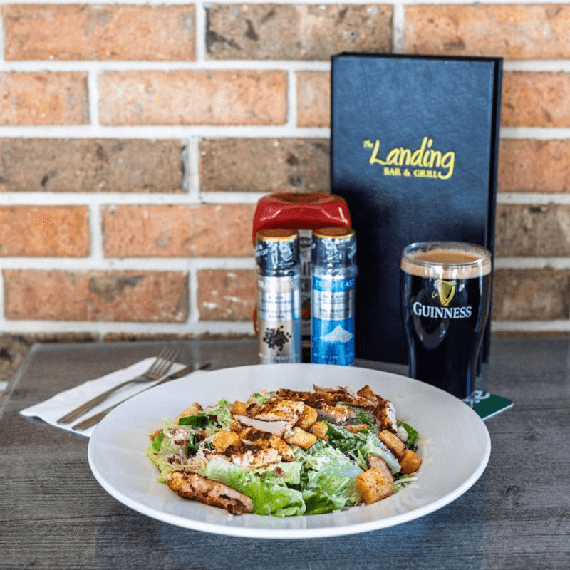 Landing caesar salad