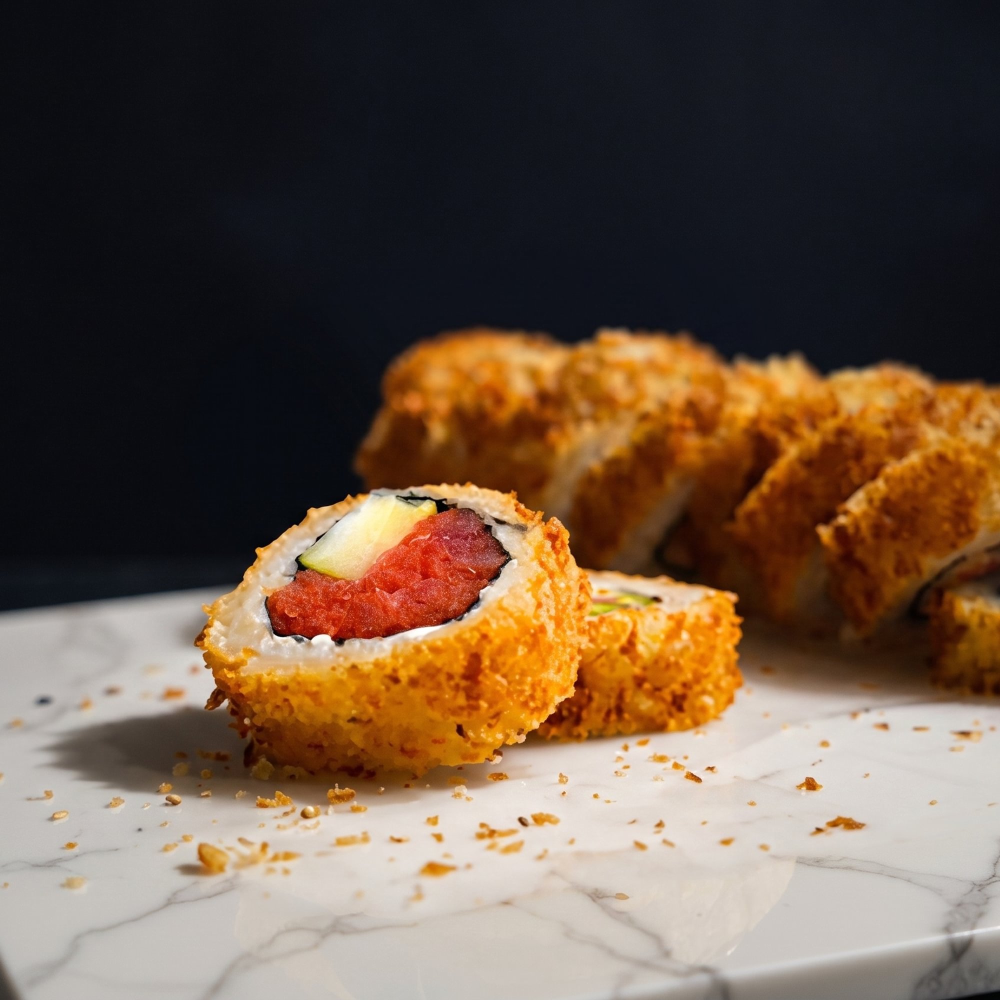 Spicy Tuna Tempura Roll (Deep Fried)