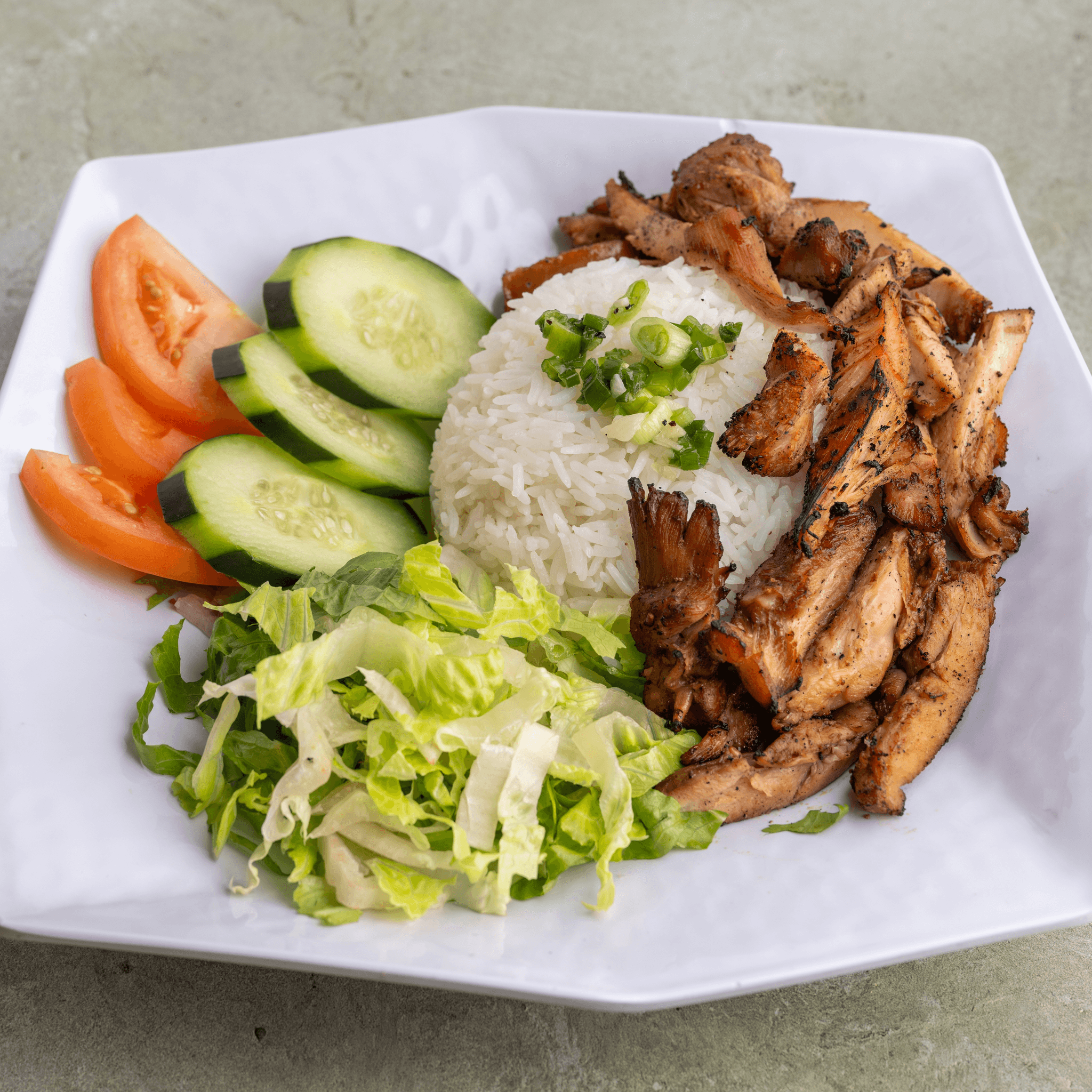 Grilled Chicken Plate- Com Ga Nuong