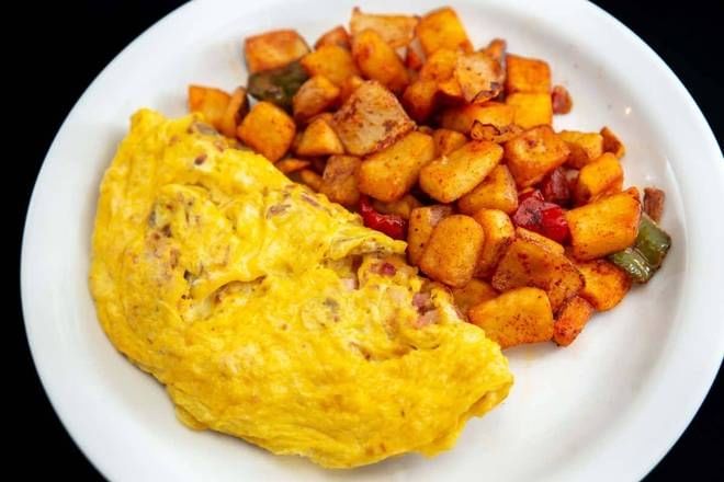 Tortilla Con Jamón / Ham Omelette with Home Fries