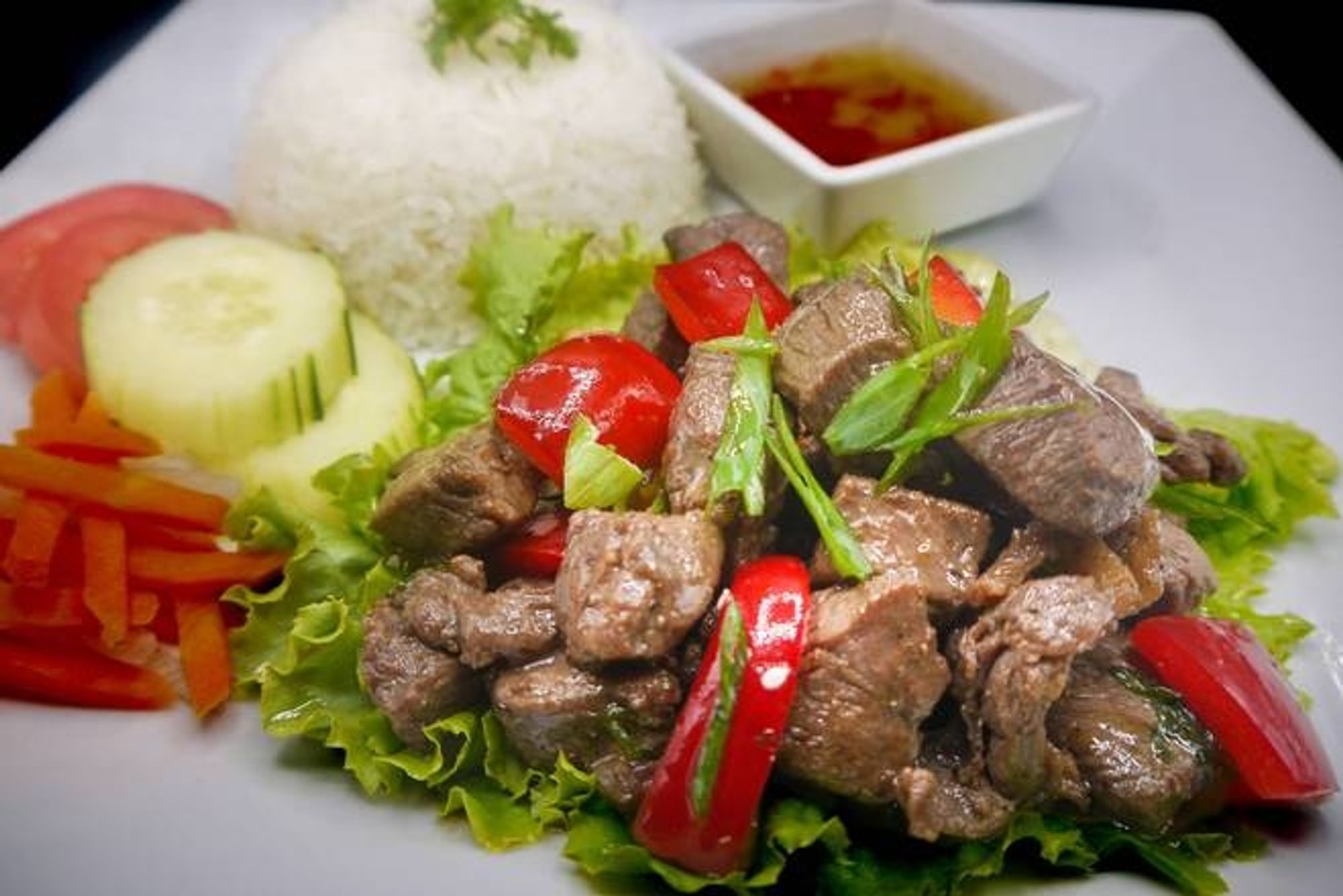 Filet Mignon Steamed Rice