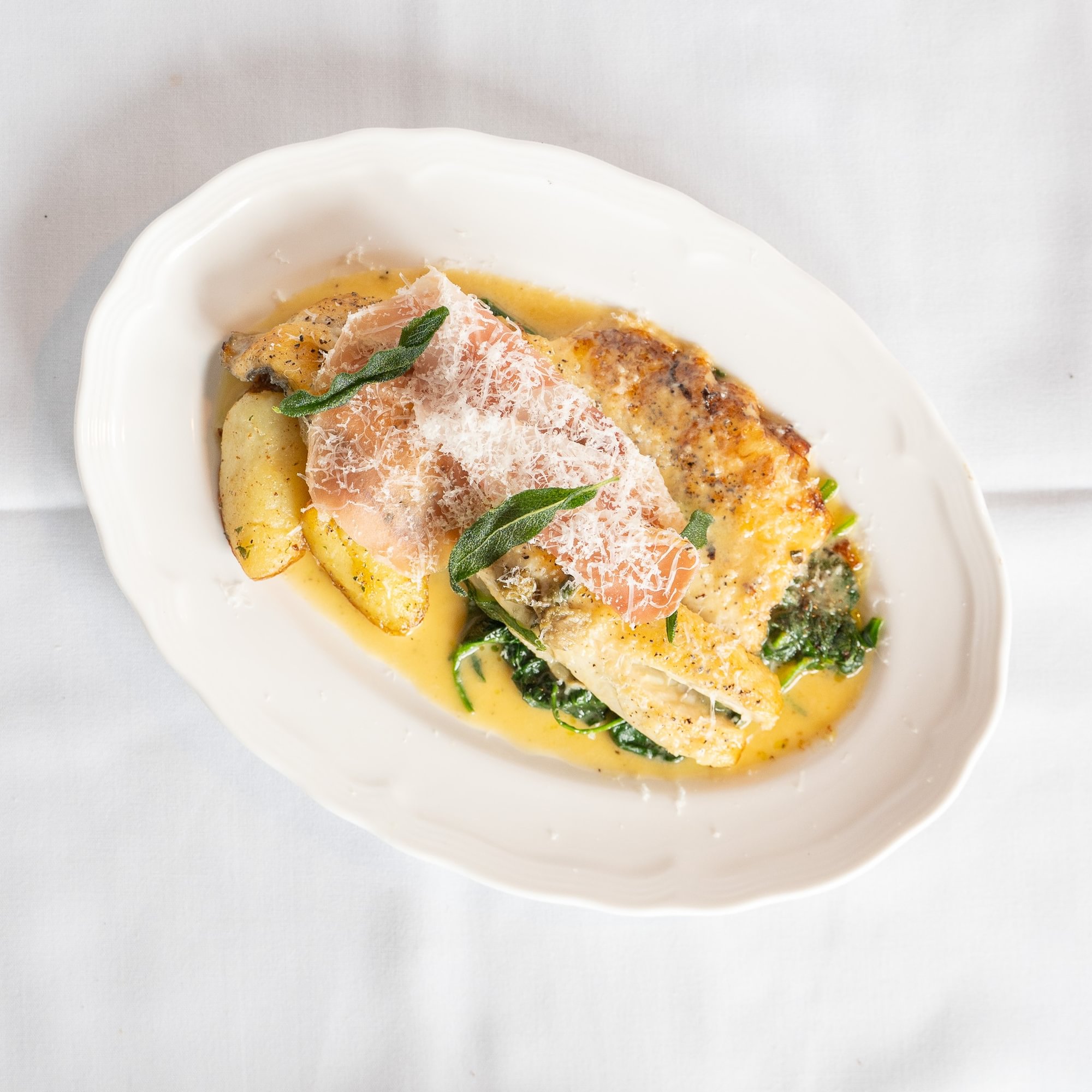 Branzino Saltimbocca
