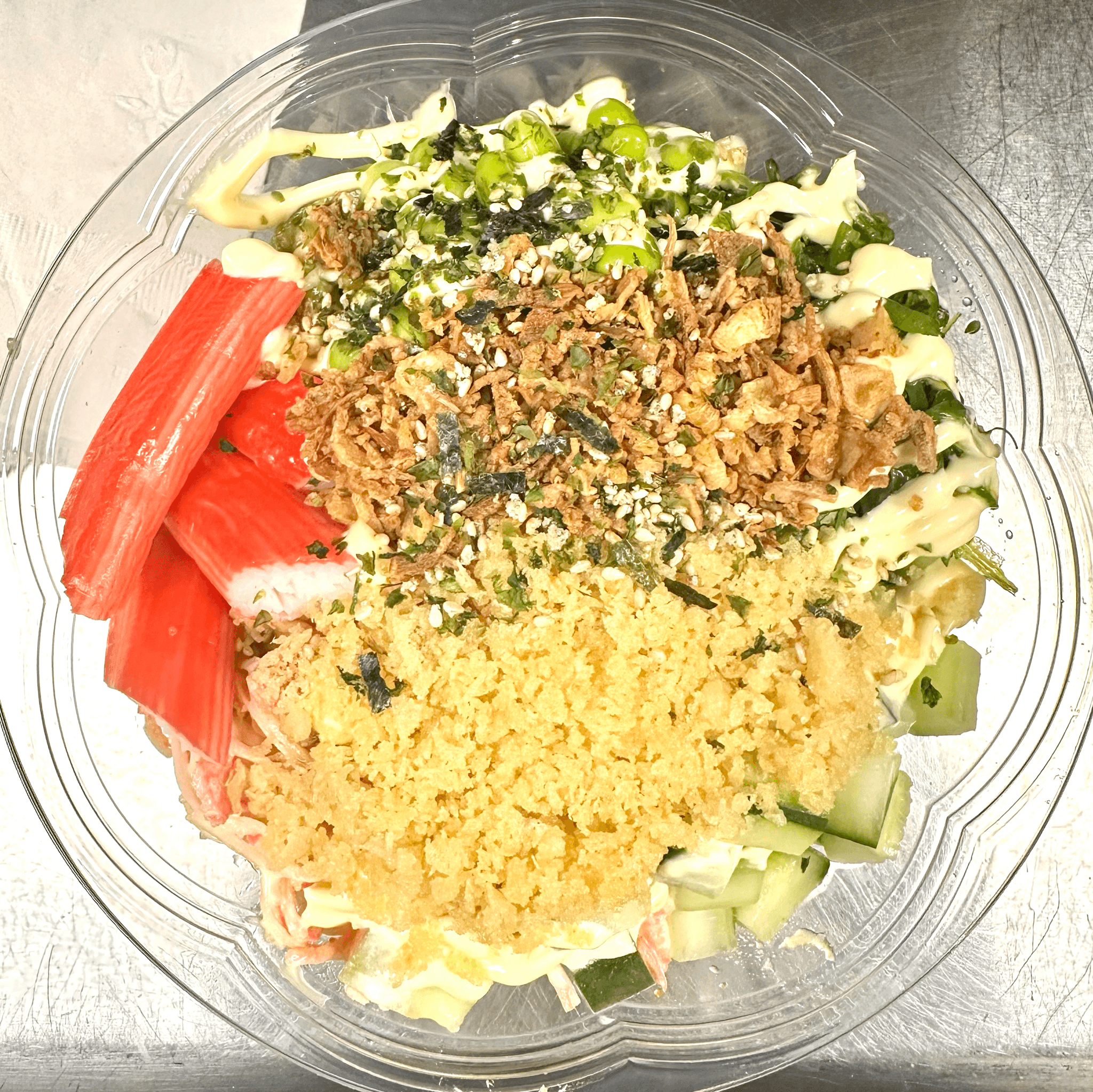 Crunchy Kani Delight Poke Bowl (Cooked)
