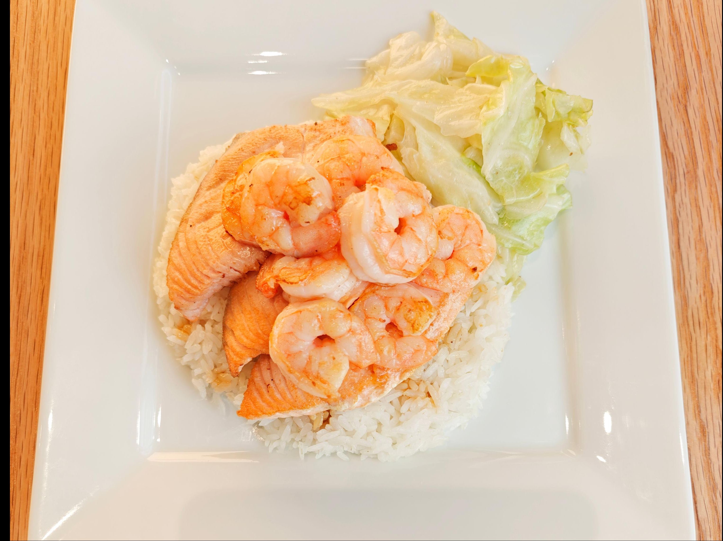 Salmon & Shrimp Teriyaki