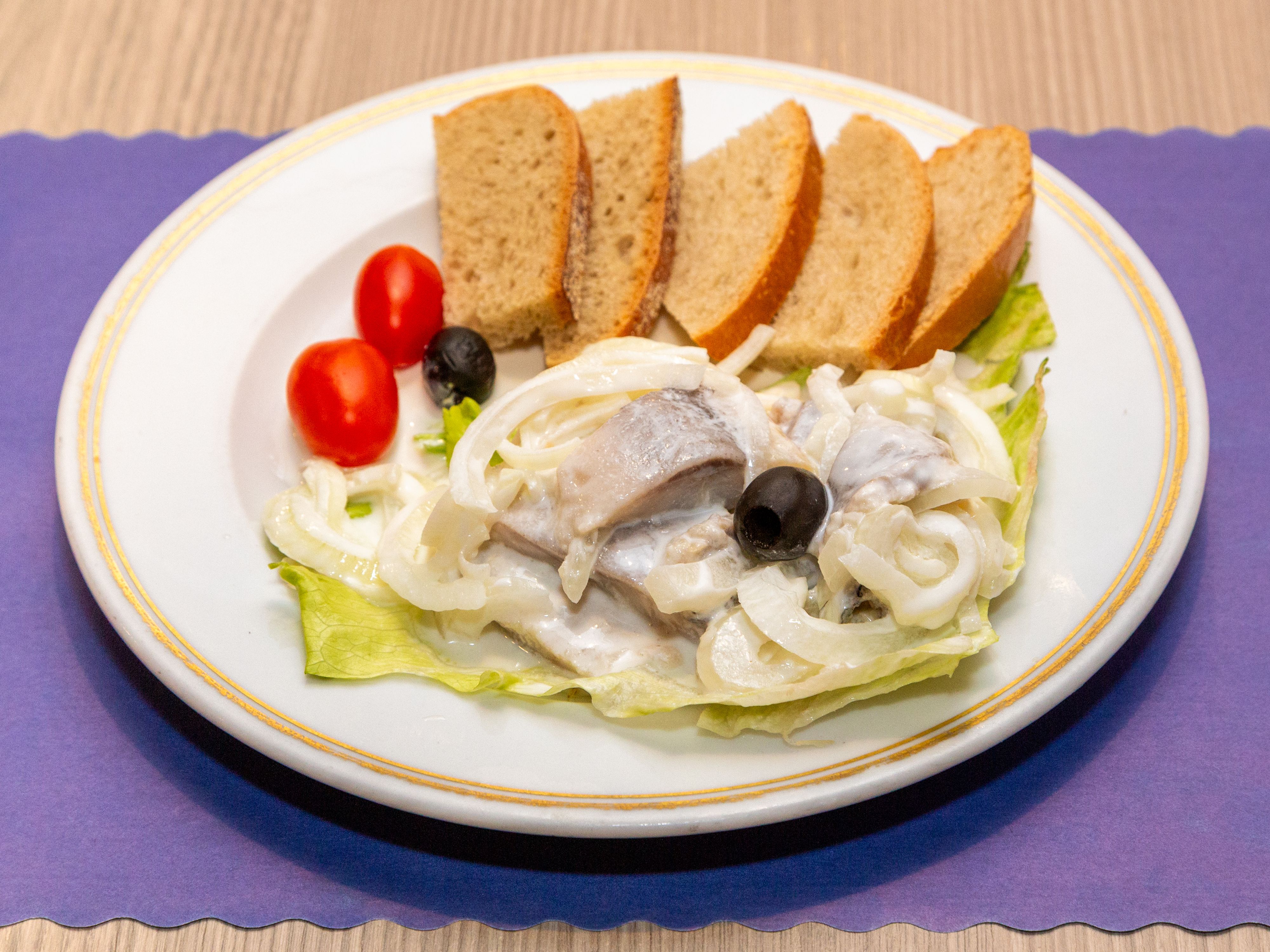 * Pickled Herring in Cream Sauce