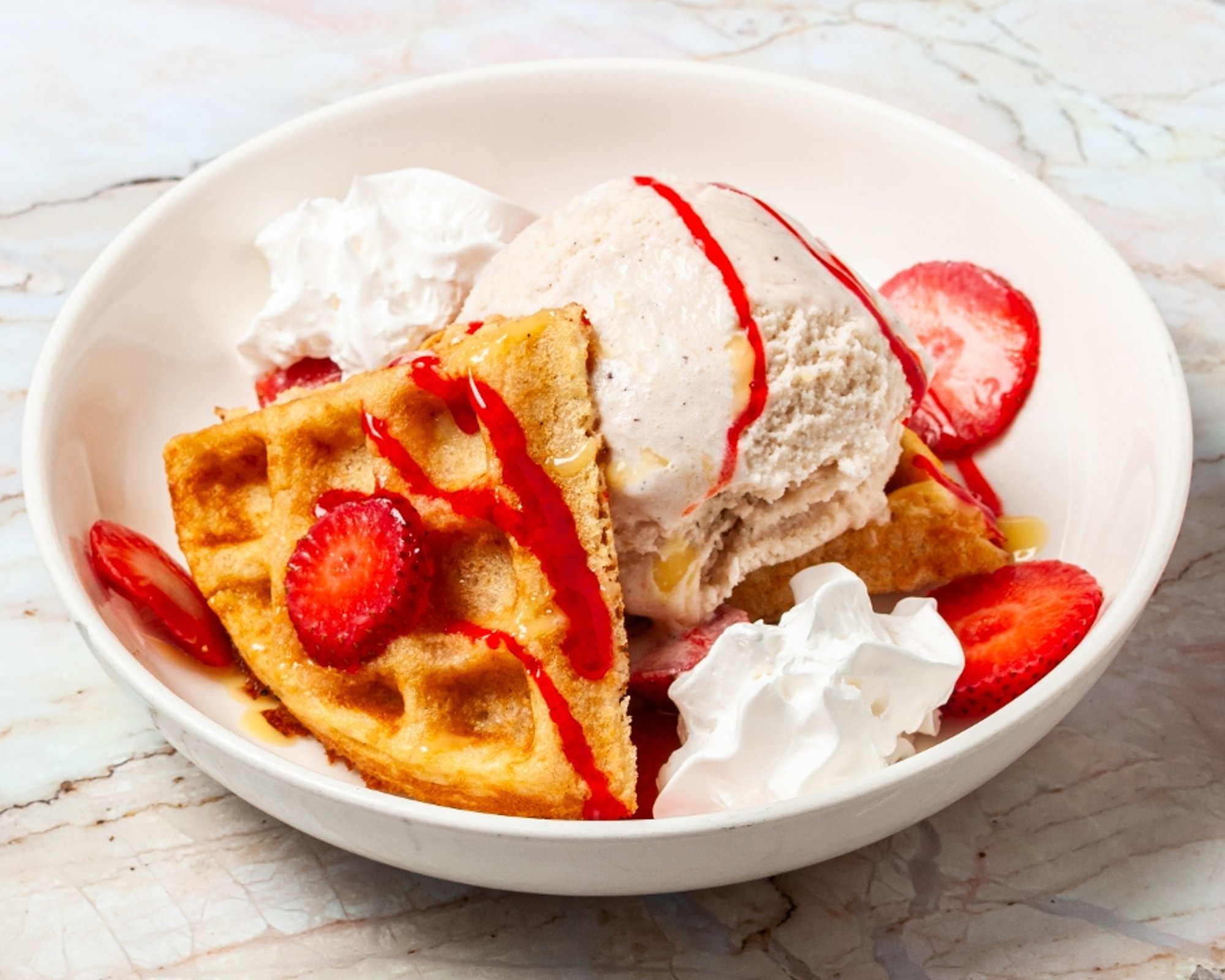 Waffle Biscuit Sundae