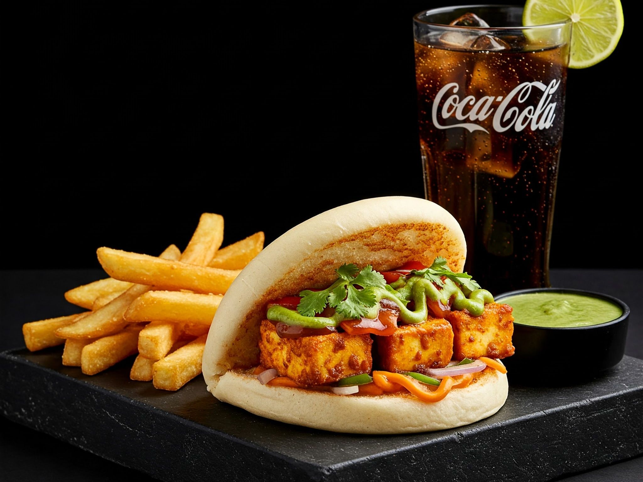 Paneer Bao Bun Meal