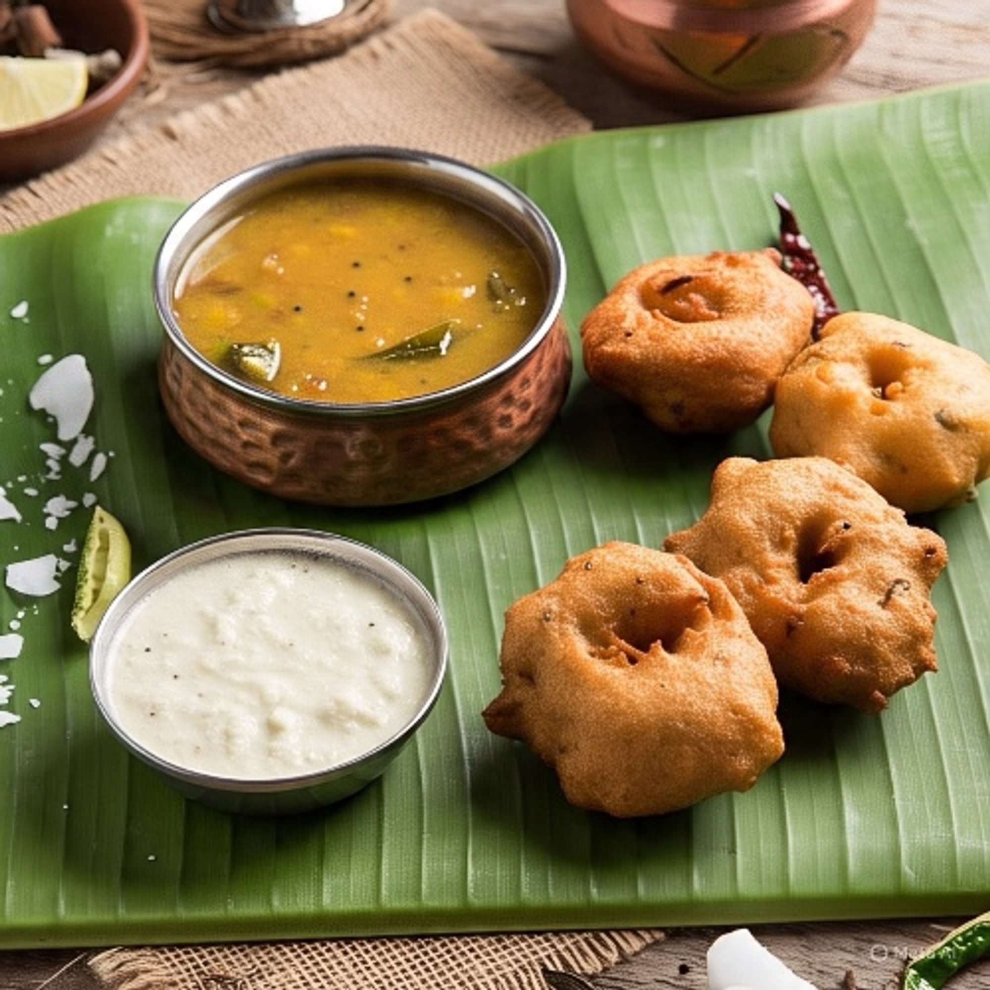 Vada (Spicy donuts)