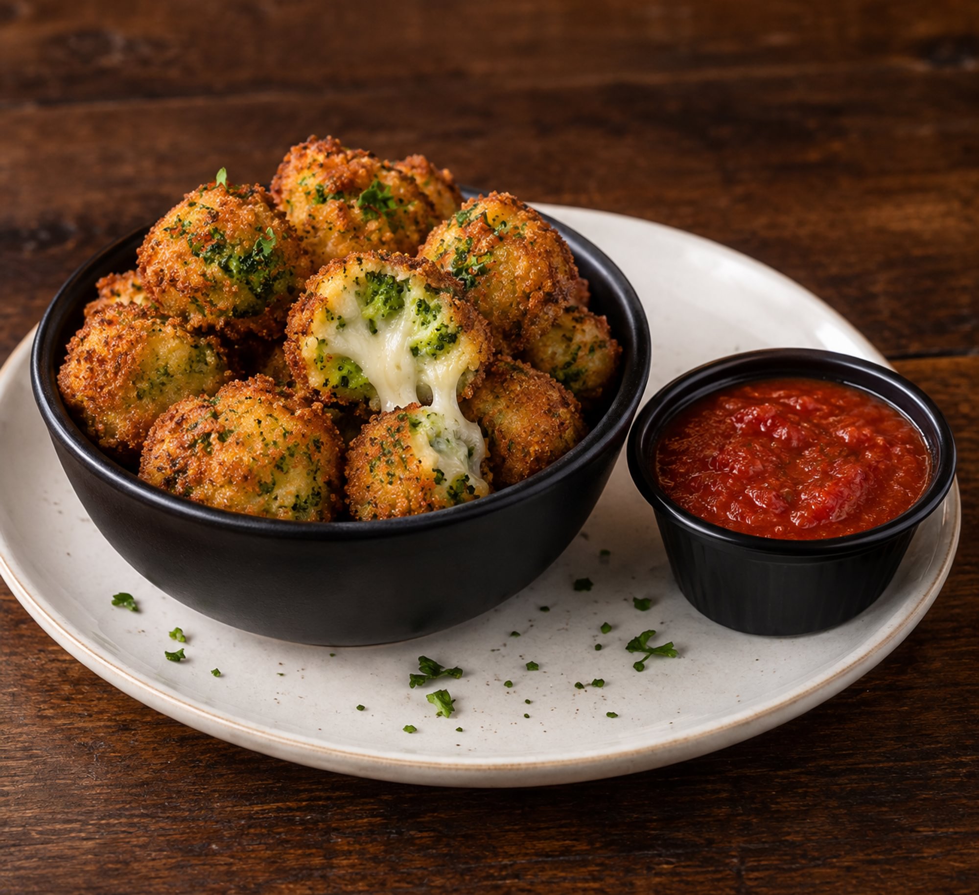 Fried Broccoli & Cheese