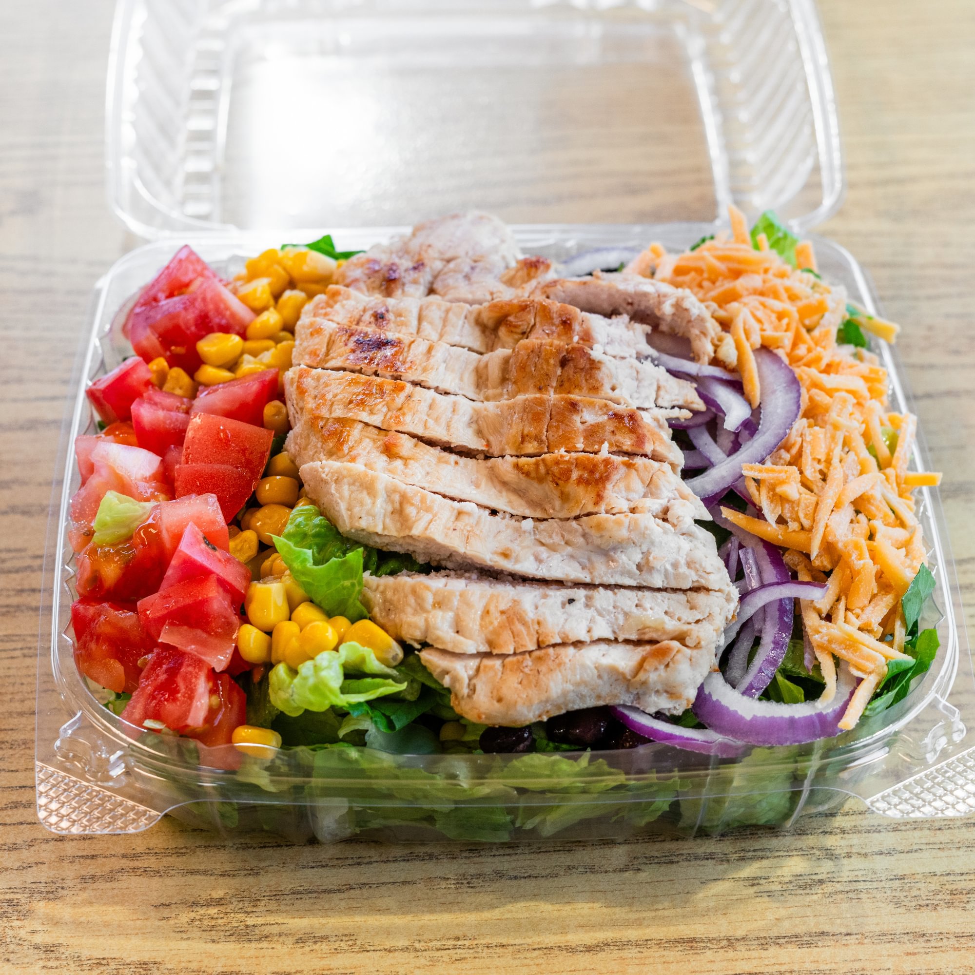 Southwest Chicken Salad with Tortilla Strips