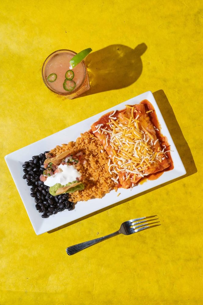 Enchiladas Rojas Platter
